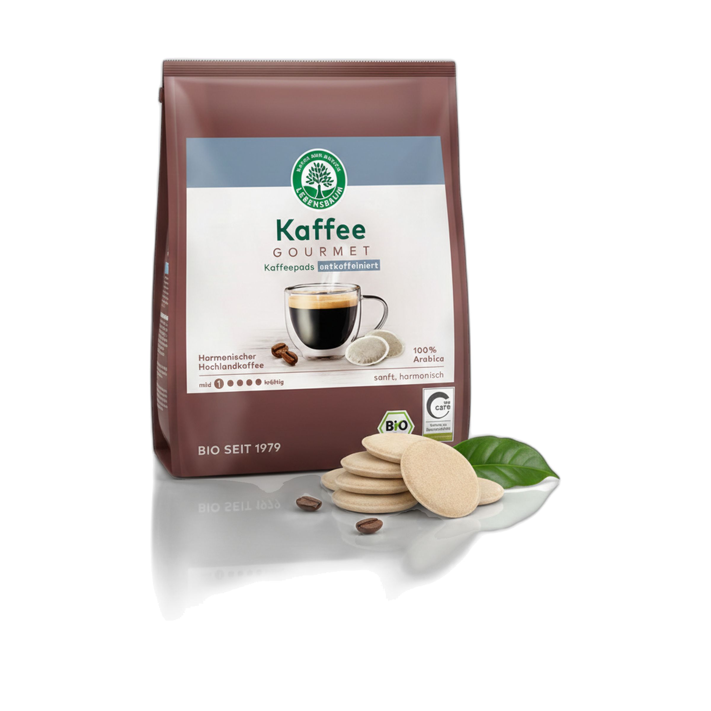 Lebensbaum Bio Gourmet Caffè Crema Pads entkoffeiniert 126 g