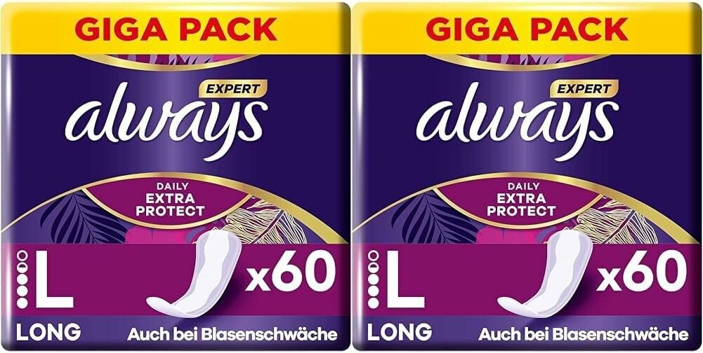 Multipack 2x always Gigapack 60 Slipeinlage Expert Daily Protect Long