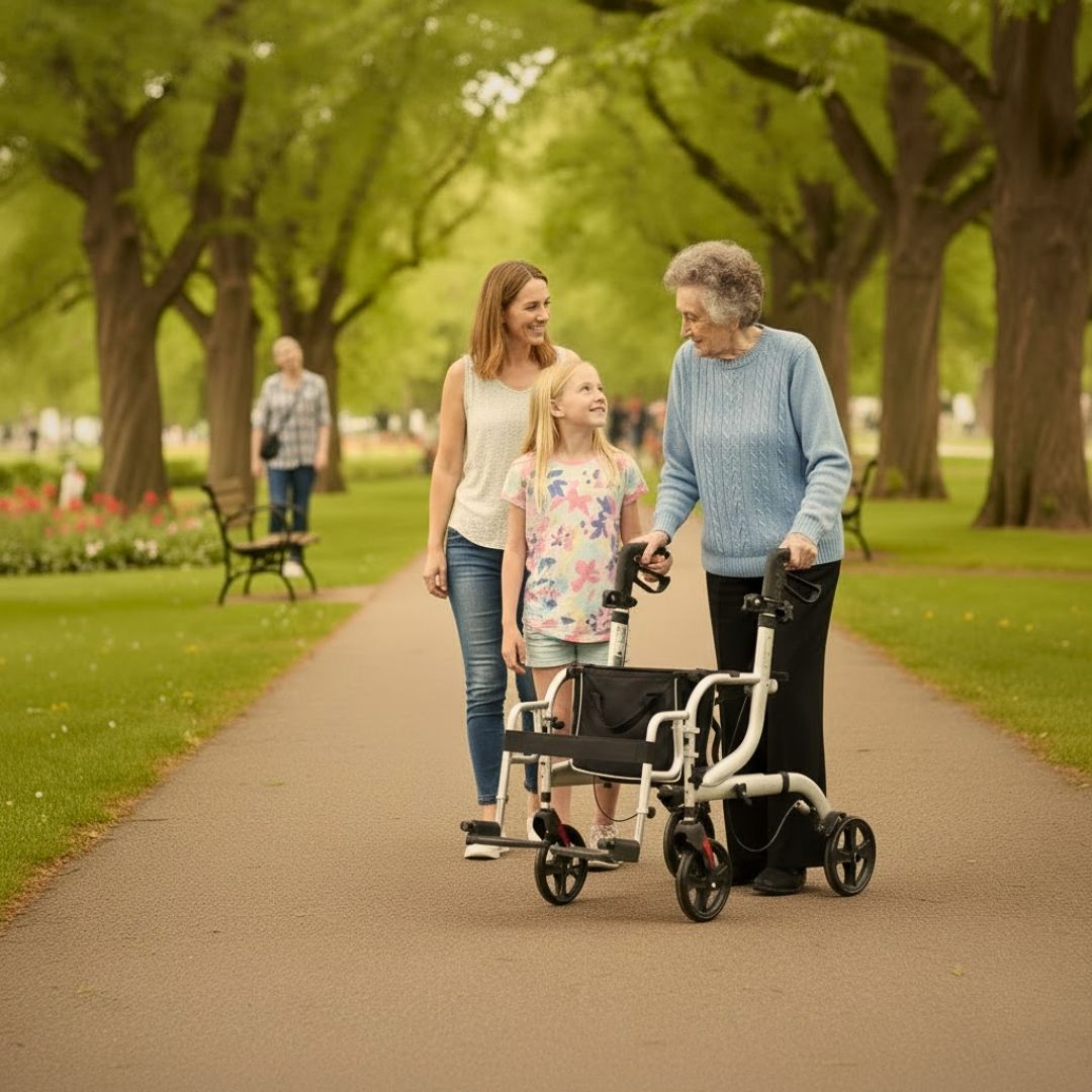 abc HOME | Rollator-Rollstuhl 2in1