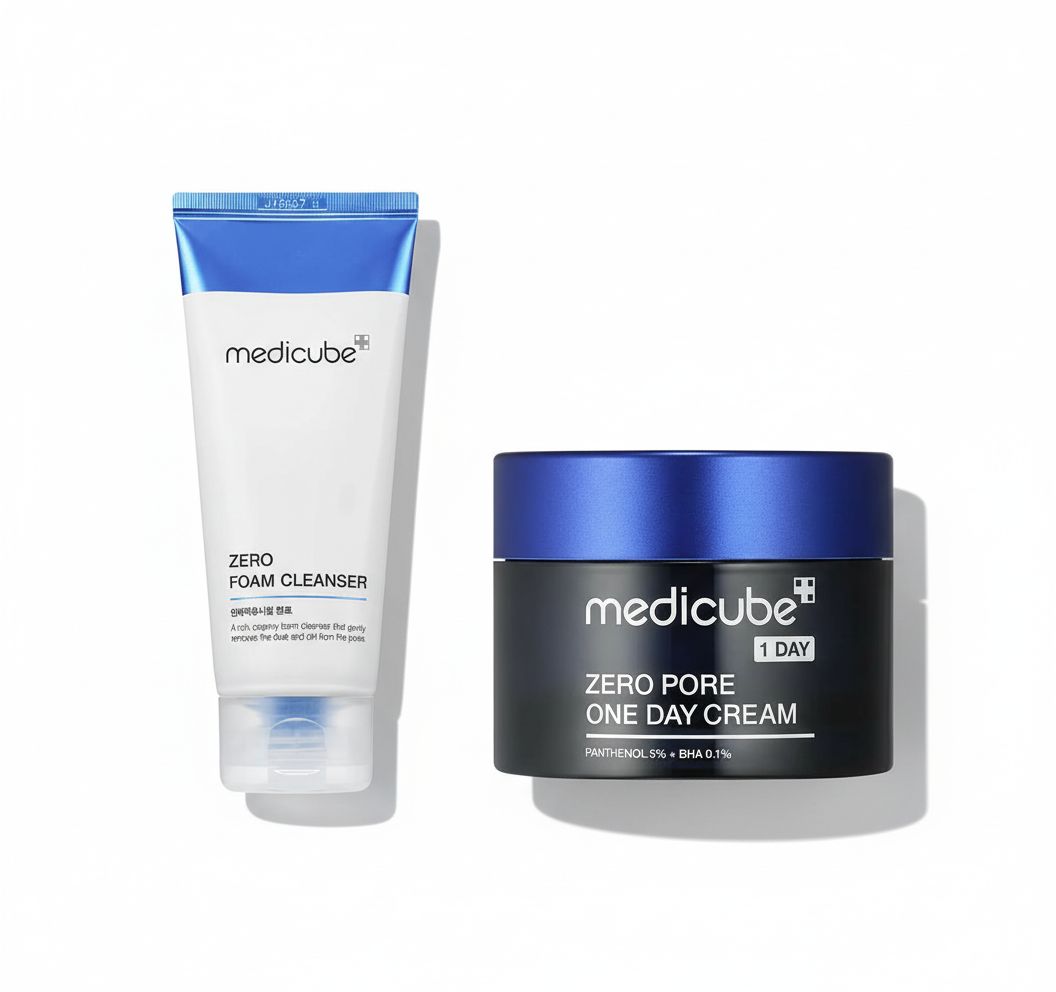 Medicube Zero Pore Daily Set – Tiefenreinigung, Porenverfeinerung Niacinamid & Centella Asiatica 1 St