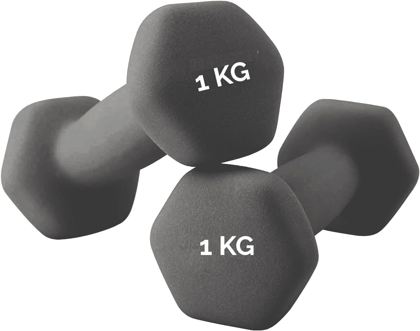 FFitness Coppia Manubri Esagonali in Neoprene da 1 Kg FF