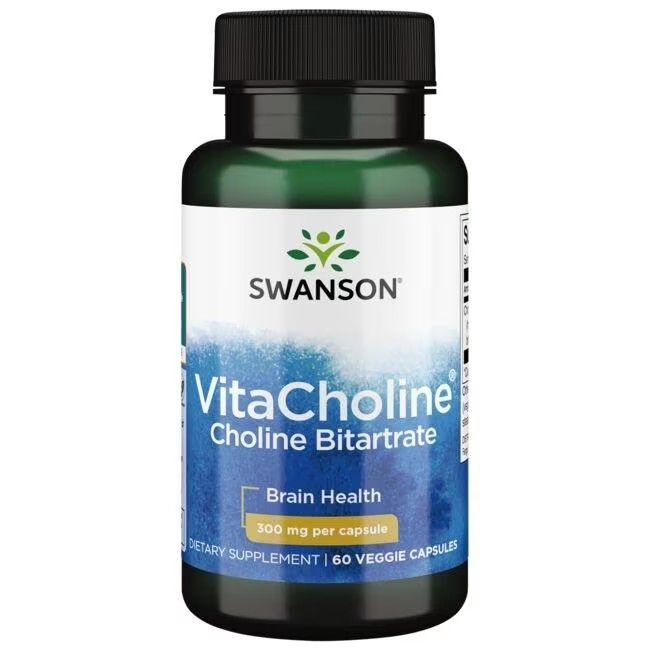 Swanson VitaCholin Cholin Bitartrat 300 mg 60 Pc