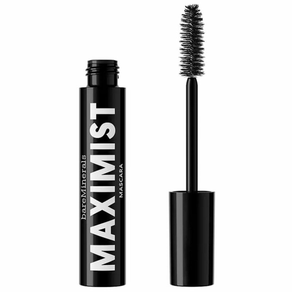 BareMinerals Maximist Mascara in schwarzer Verpackung mit Applikator.