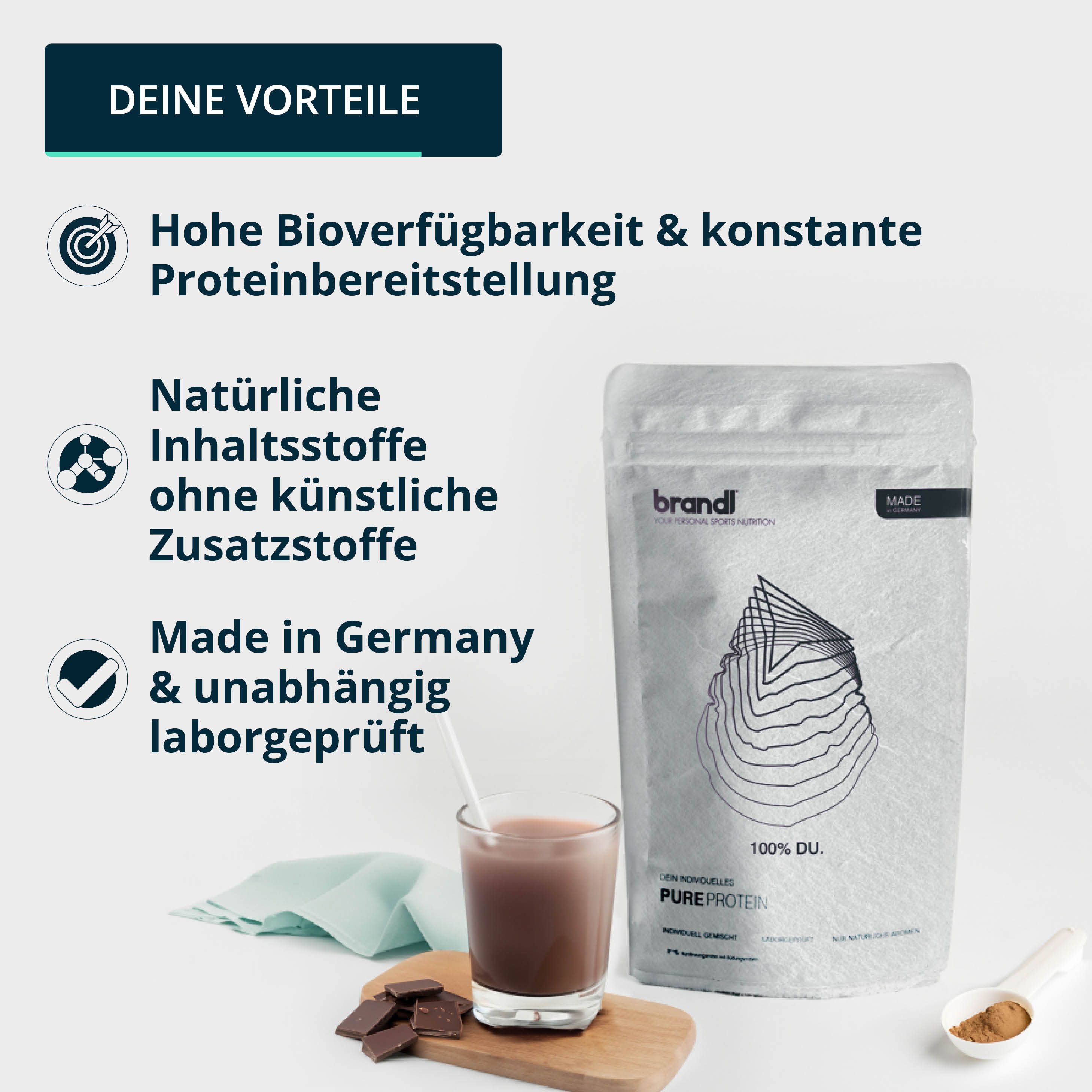 Brandl® Protein Vegan Aus 4 Pflanzlichen Eiweiß-Quellen 1000 G - Shop ...