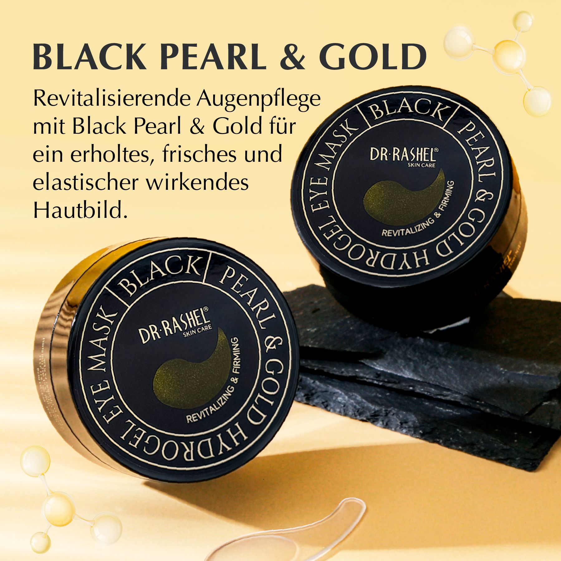 DR.RASHEL Augenpads Kollagen Gel Augenmaske Anti-Falten Pearl Gold