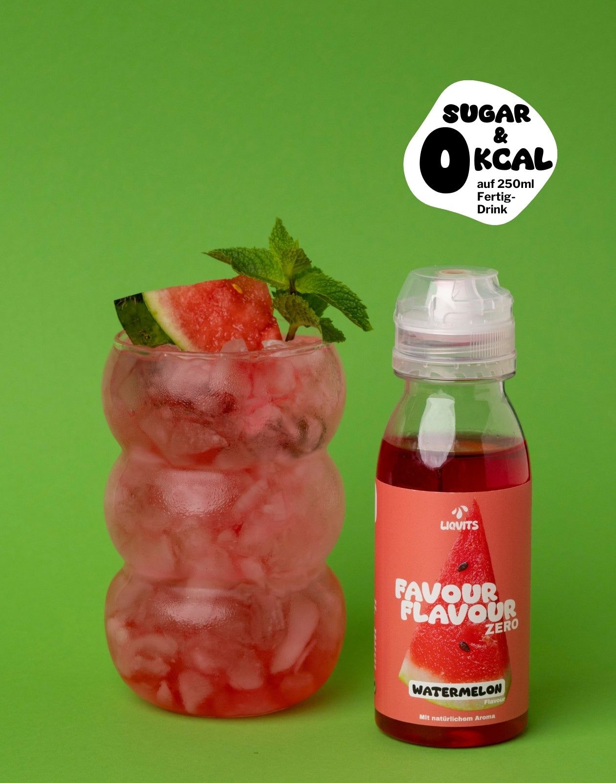 Favour Flavour Watermelon  Sirup Zero mit natürlichem Aroma