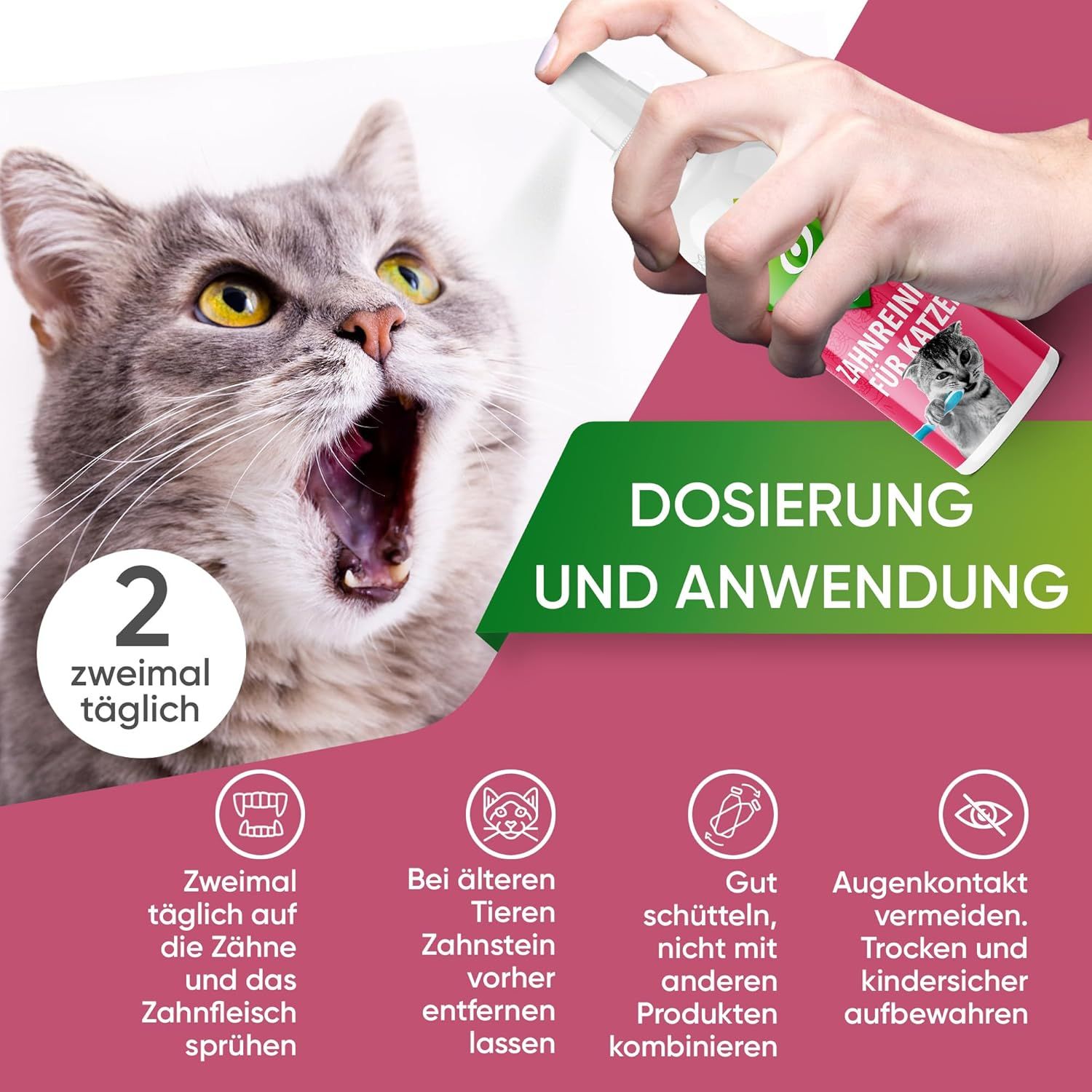 Baviette Zahnreiniger für Katzen