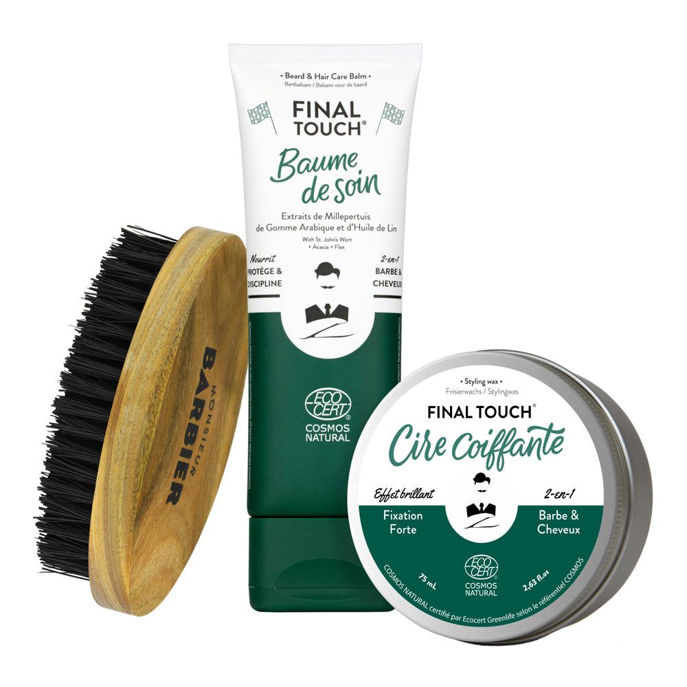 Monsieur BARBIER - Bart- und Haar-Styling-Set für Männer - THE PERFECT STYLE BOX
