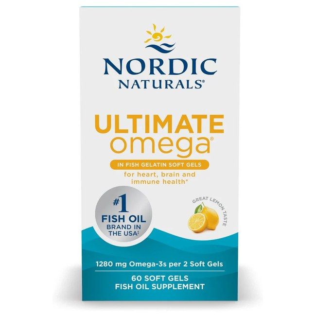 NORDIC NATURALS Ultimate Omega-3 1280 mg di gelatina di pesce - Gusto limone