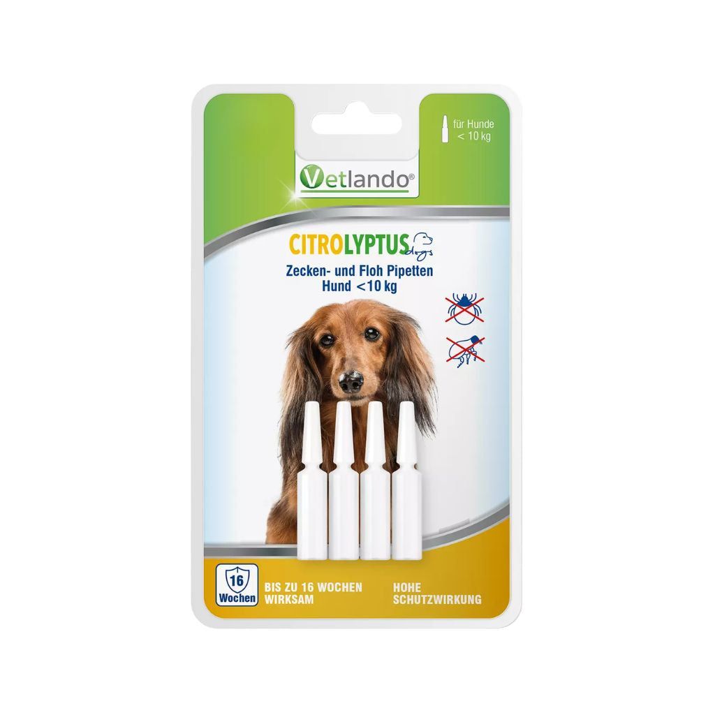 Vetlando Citrolyptus Zecken- und Floh Spot On Pipetten für Hunde