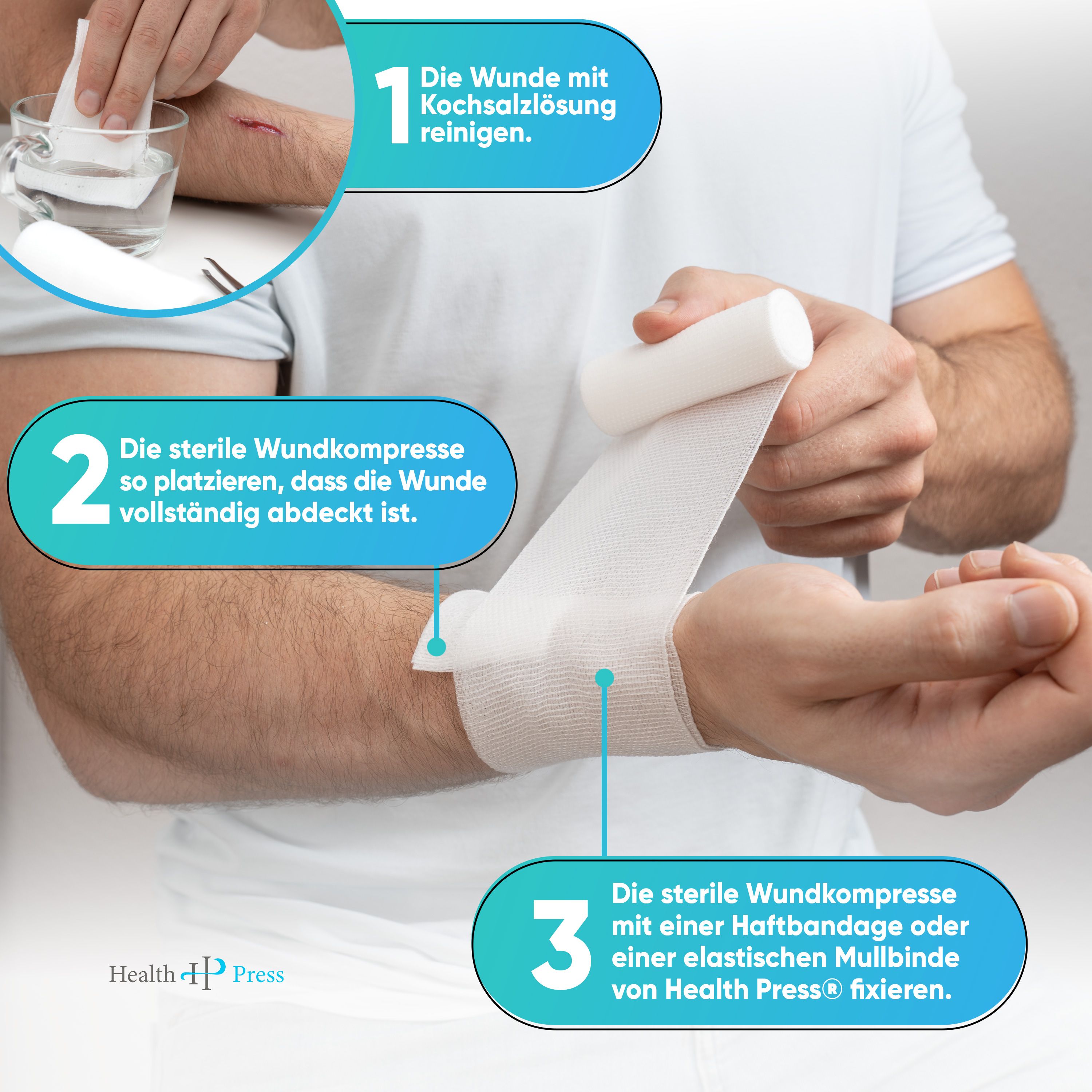 Health Press® Sterile Wundkompressen