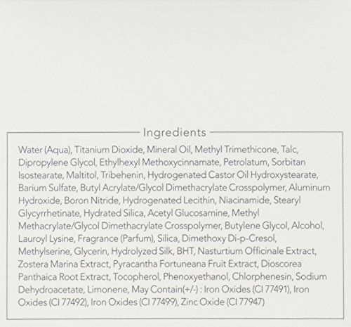 Text auf weißem Hintergrund. Auflistung der Inhaltsstoffe des Produkts.