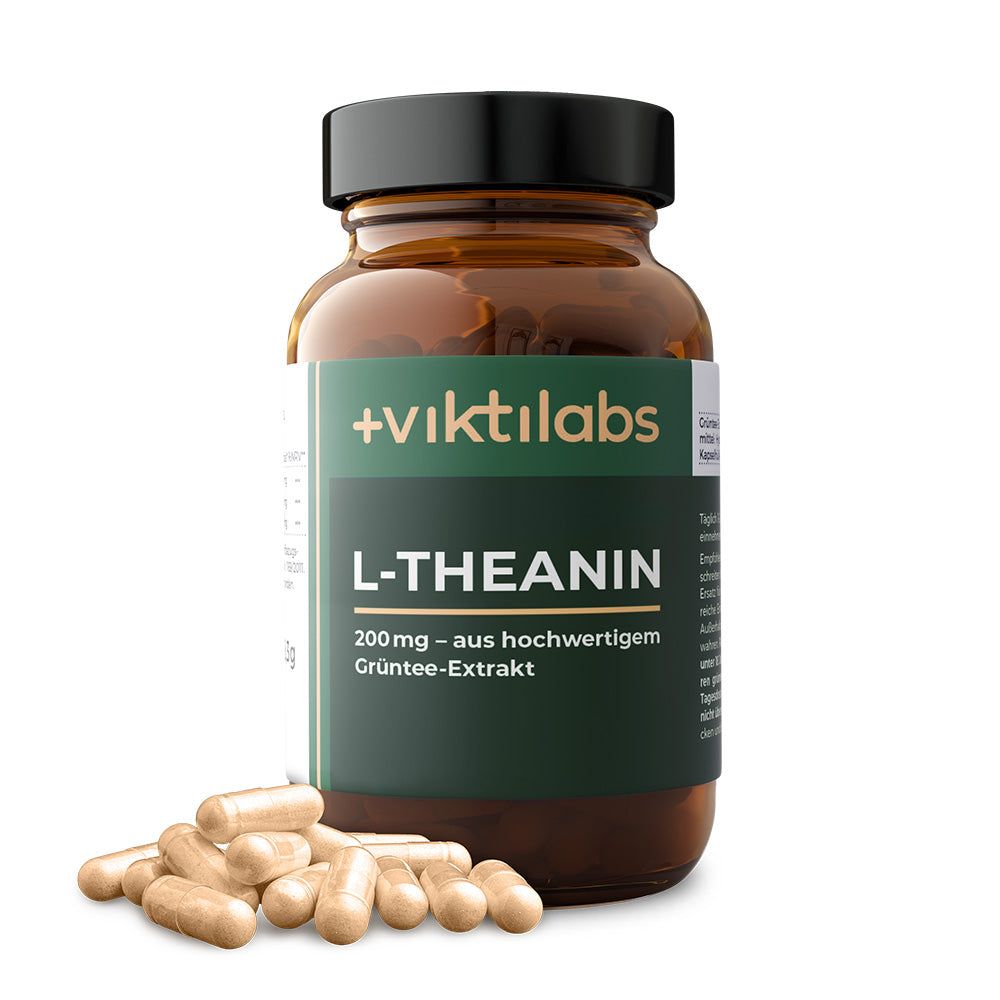 Viktilabs L-Theanin: 200 mg aus hochwertigem Grüntee-Extrakt 38,3 g Kapseln