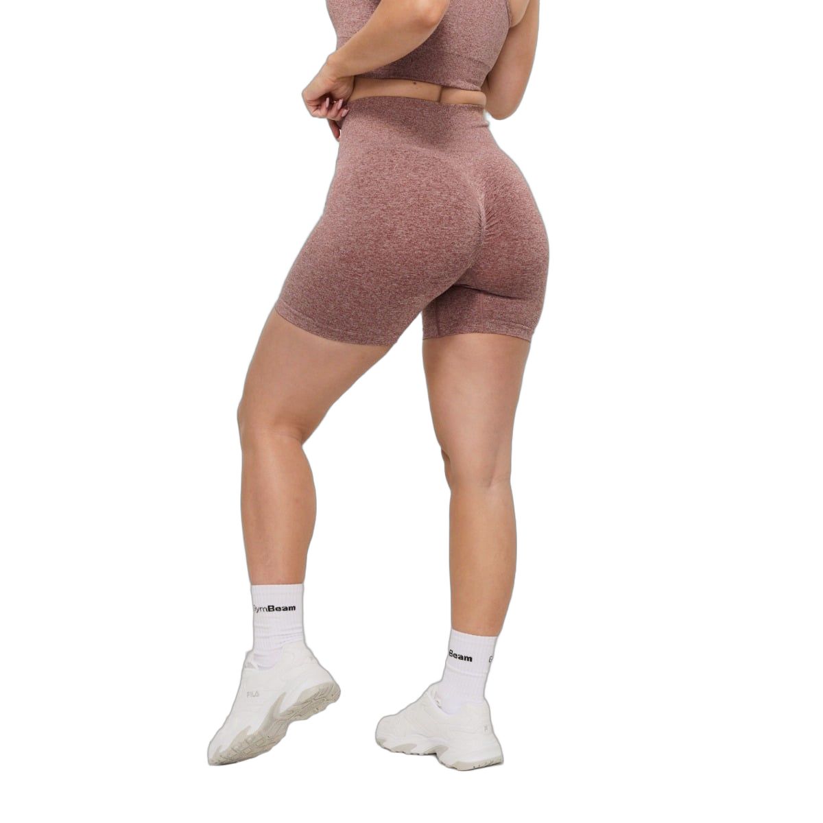 GymBeam Shorts Damen slim mit Gummizug Mauve 1 St