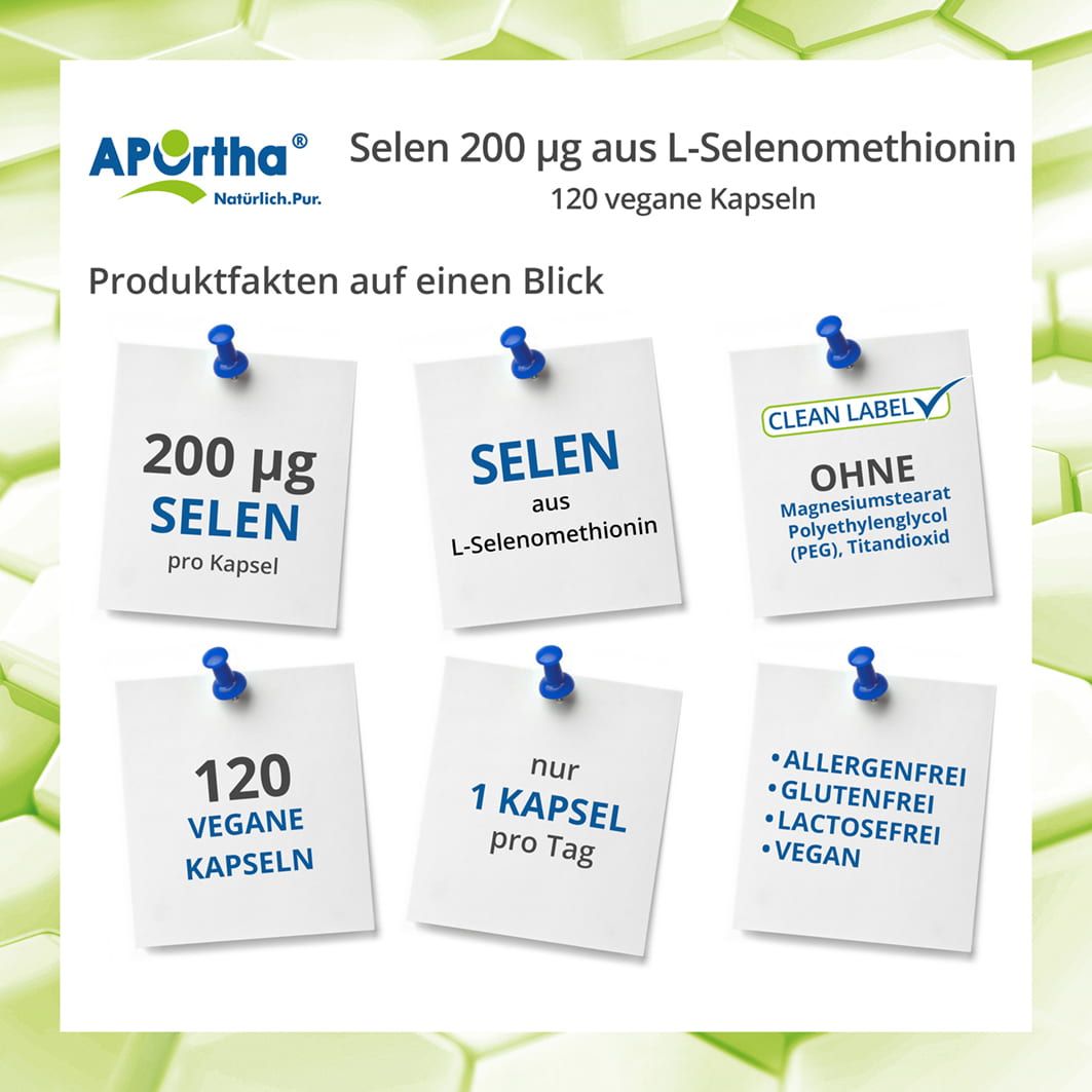 APOrtha® Selen Kapseln 200 µg aus L-Selenomethionin