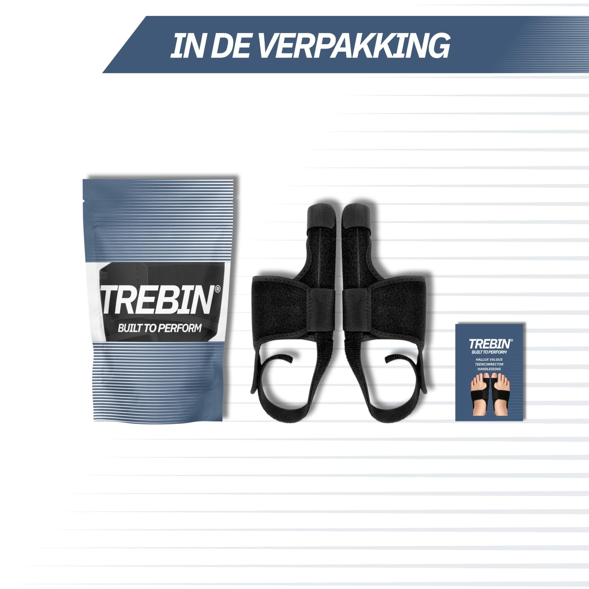 Verpackungsinhalt: Beutel, ein Paar Zehenspreizer und Anleitung.