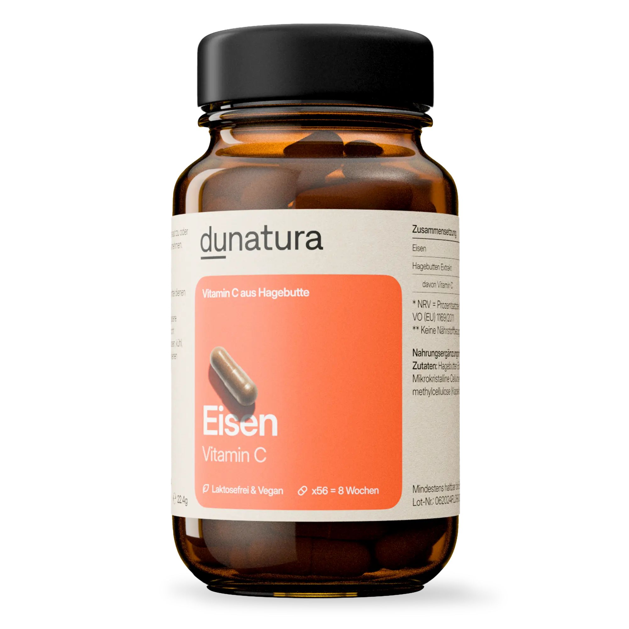 dunatura Eisen und Vitamin C Flasche