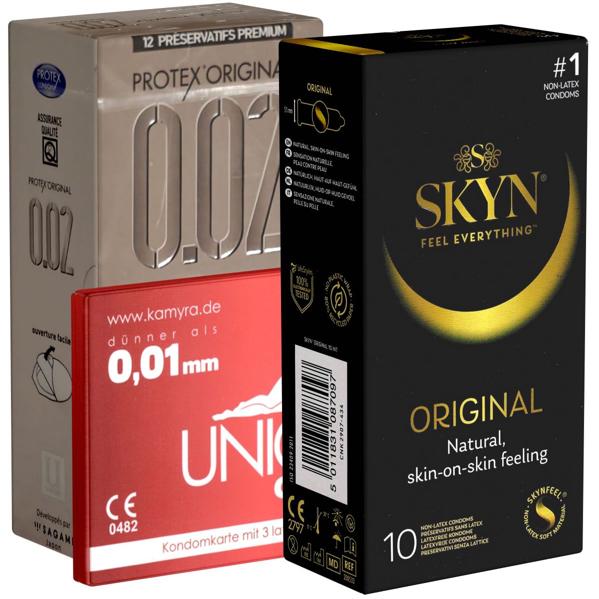 Kondomotheke® Latexfreie Kondome - 3-Sorten-Pack C