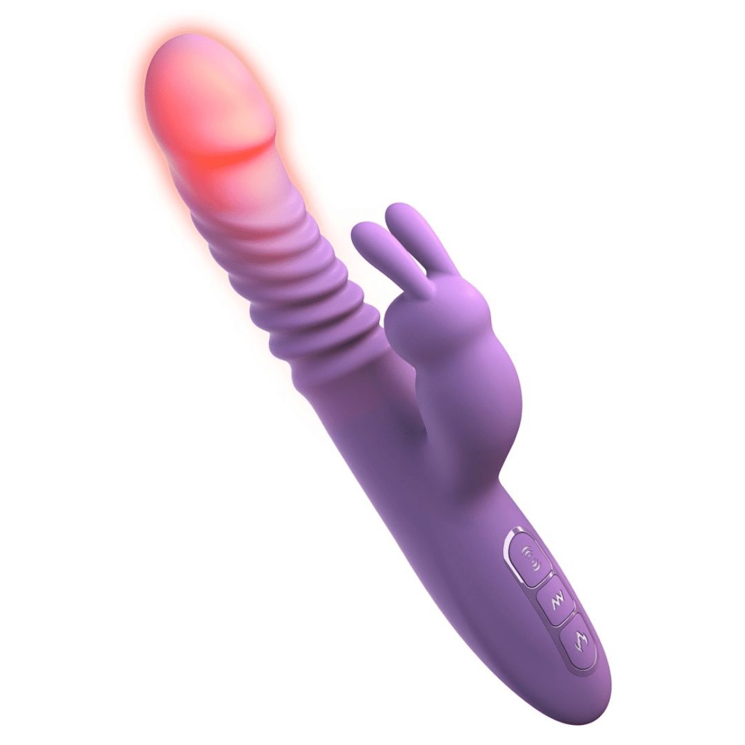 Stoßvibrator “her thrusting silicone rabbit”, mit Heizfunktion | Fantasy For Her 1 St Vibrator