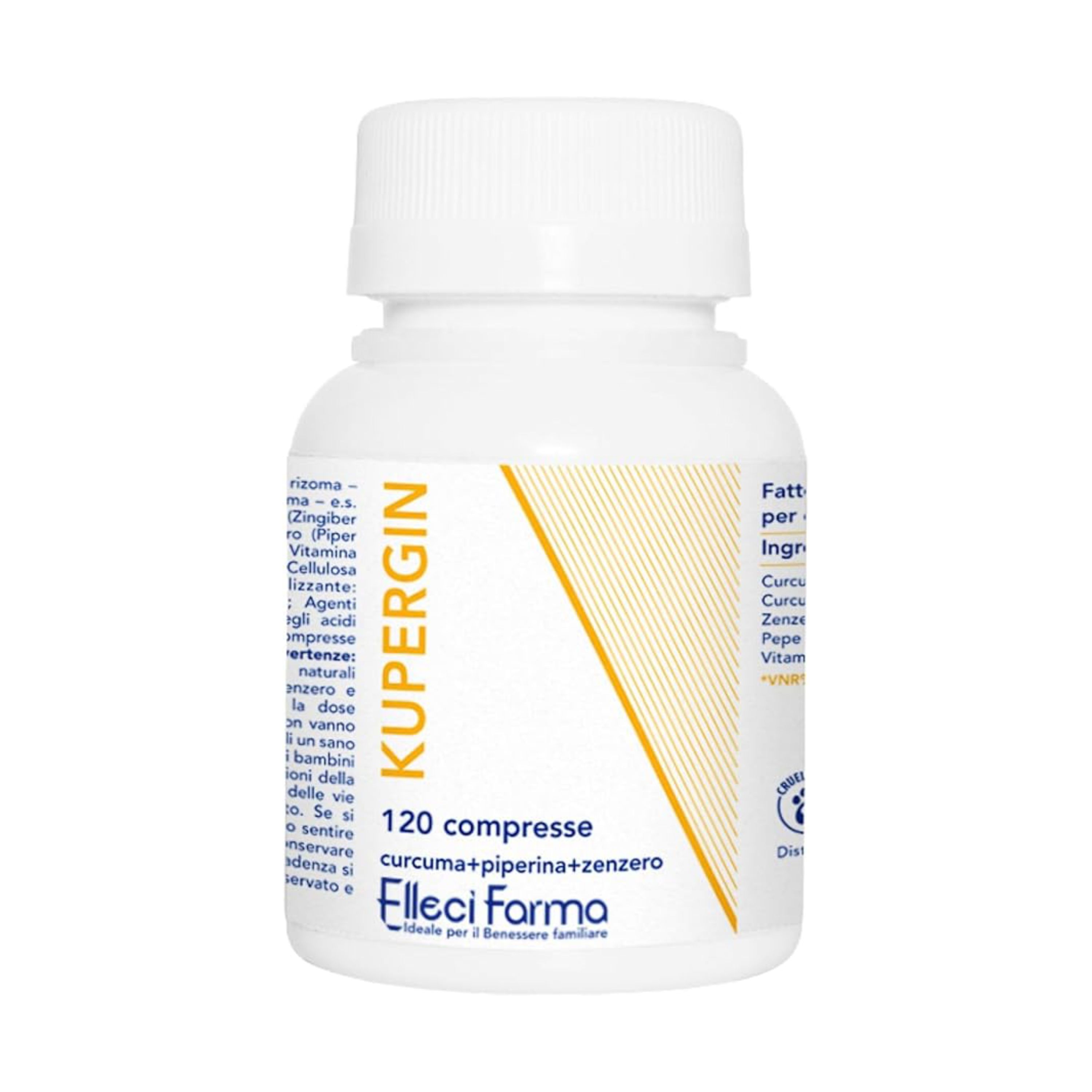 Elleci Farma - Kupergin Intensive Fatburner-Formel mit Kurkuma und Piperin 120 St Compretten