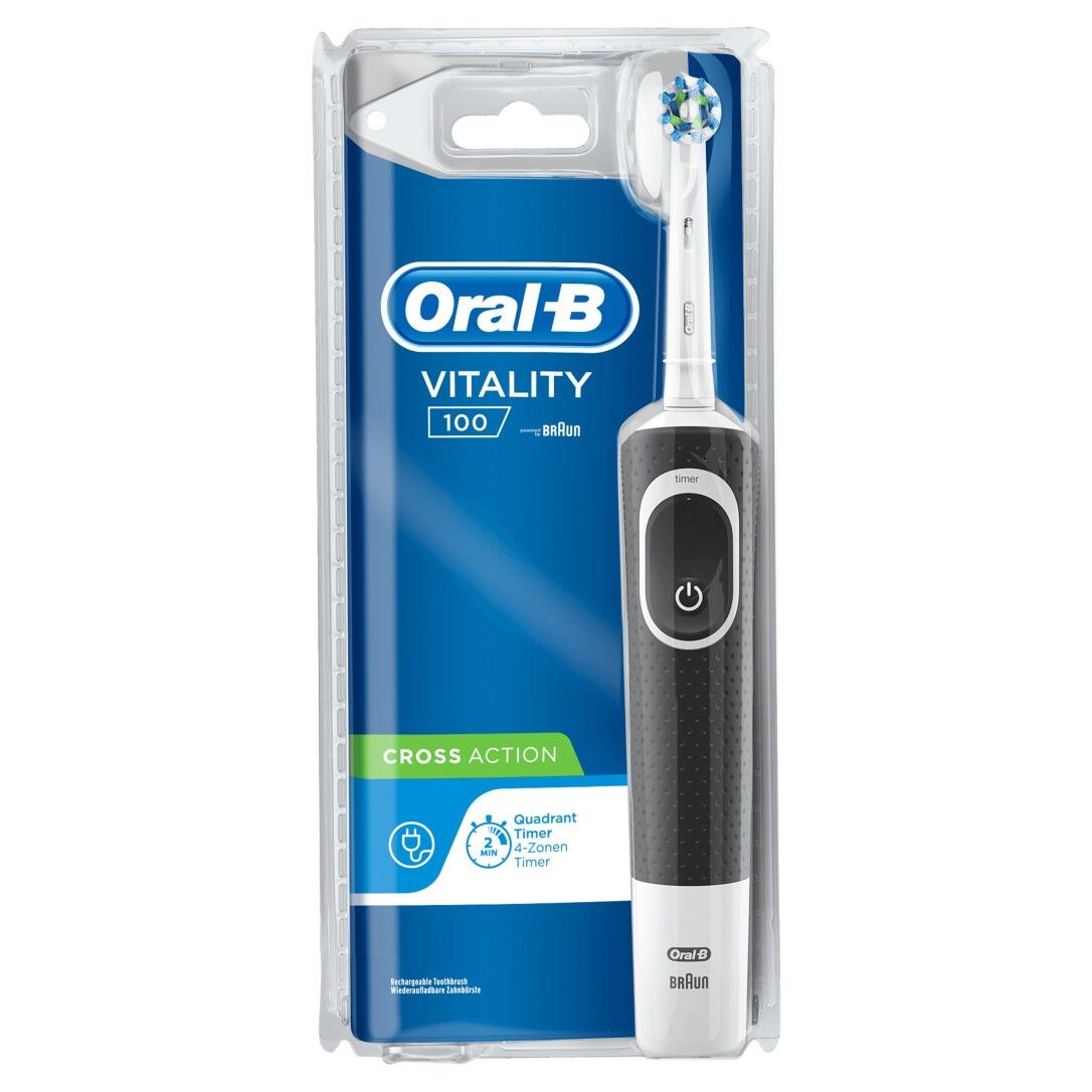 Oral-B Vitality 100 black CrossAction CLS Elektrische Zahnbürste