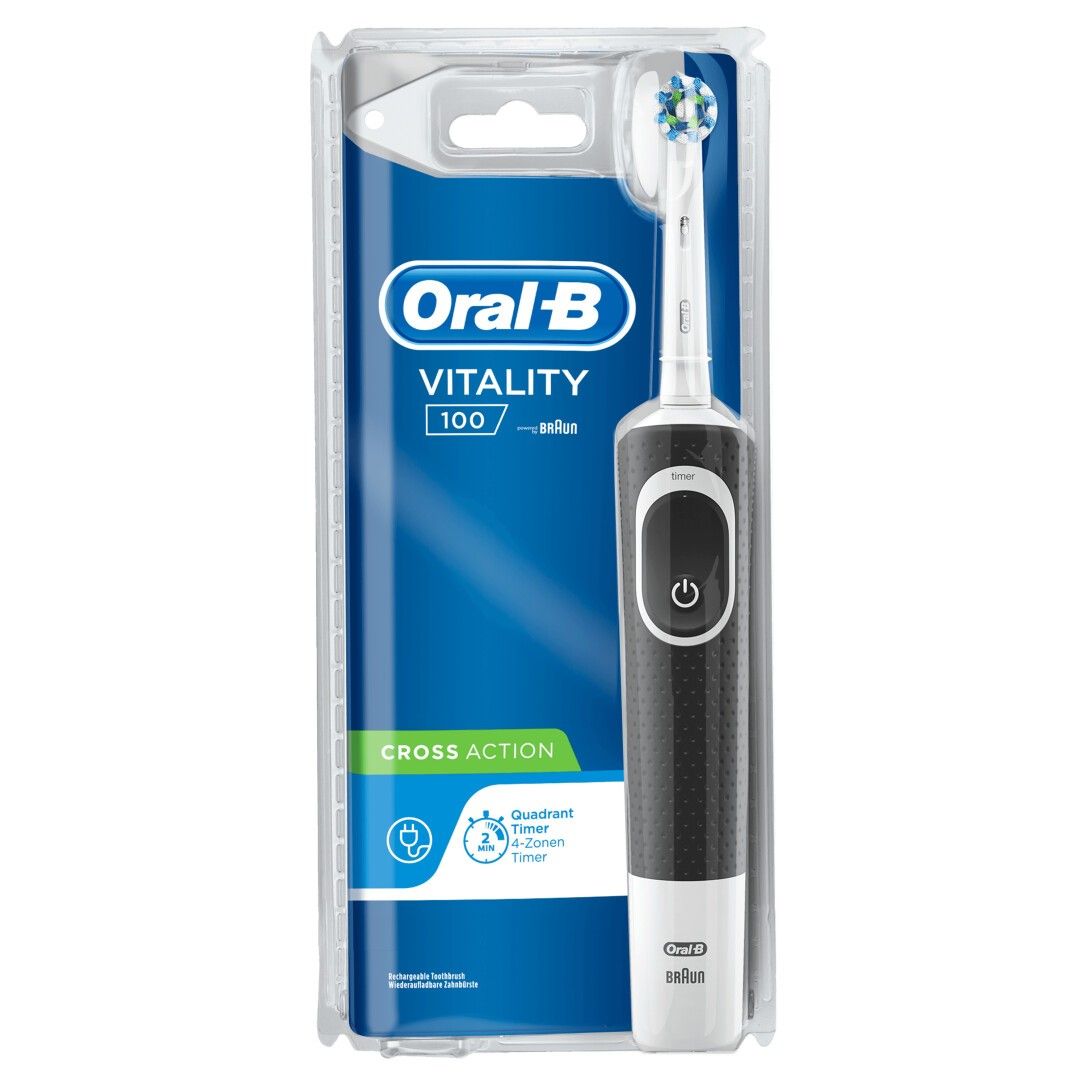 Oral-B Vitality 100 black CrossAction CLS Elektrische Zahnbürste 1 St