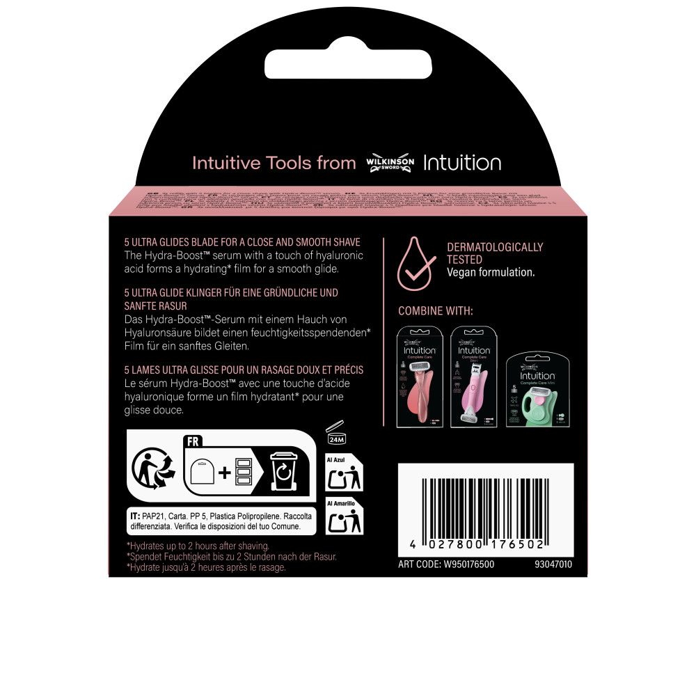 Wilkinson Sword Hydro 5 Rasierer mit 5 Klingen und Hautfeuchtigkeitspflege.