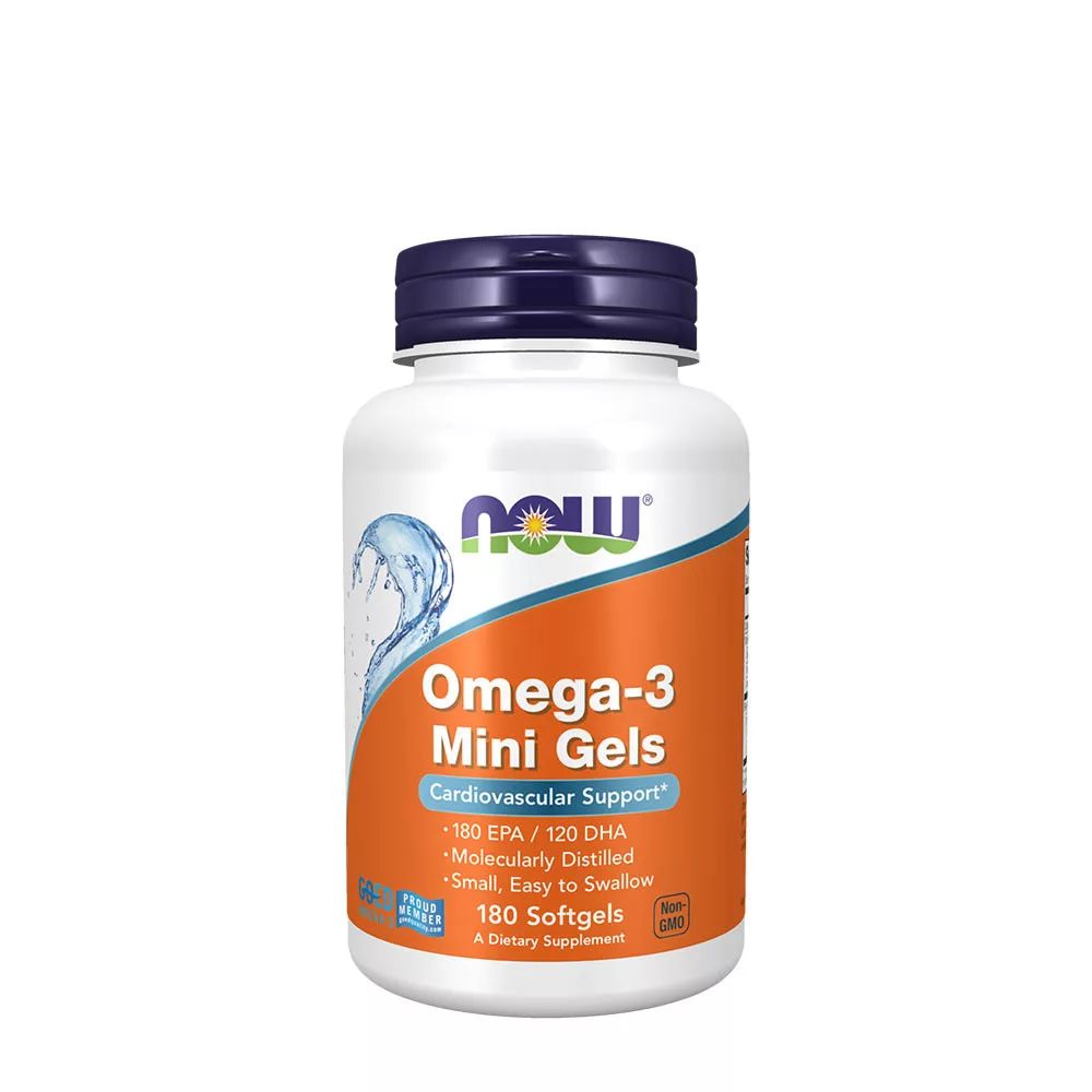 NOW Foods Omega-3-Mini-Gele 180 St Kapseln
