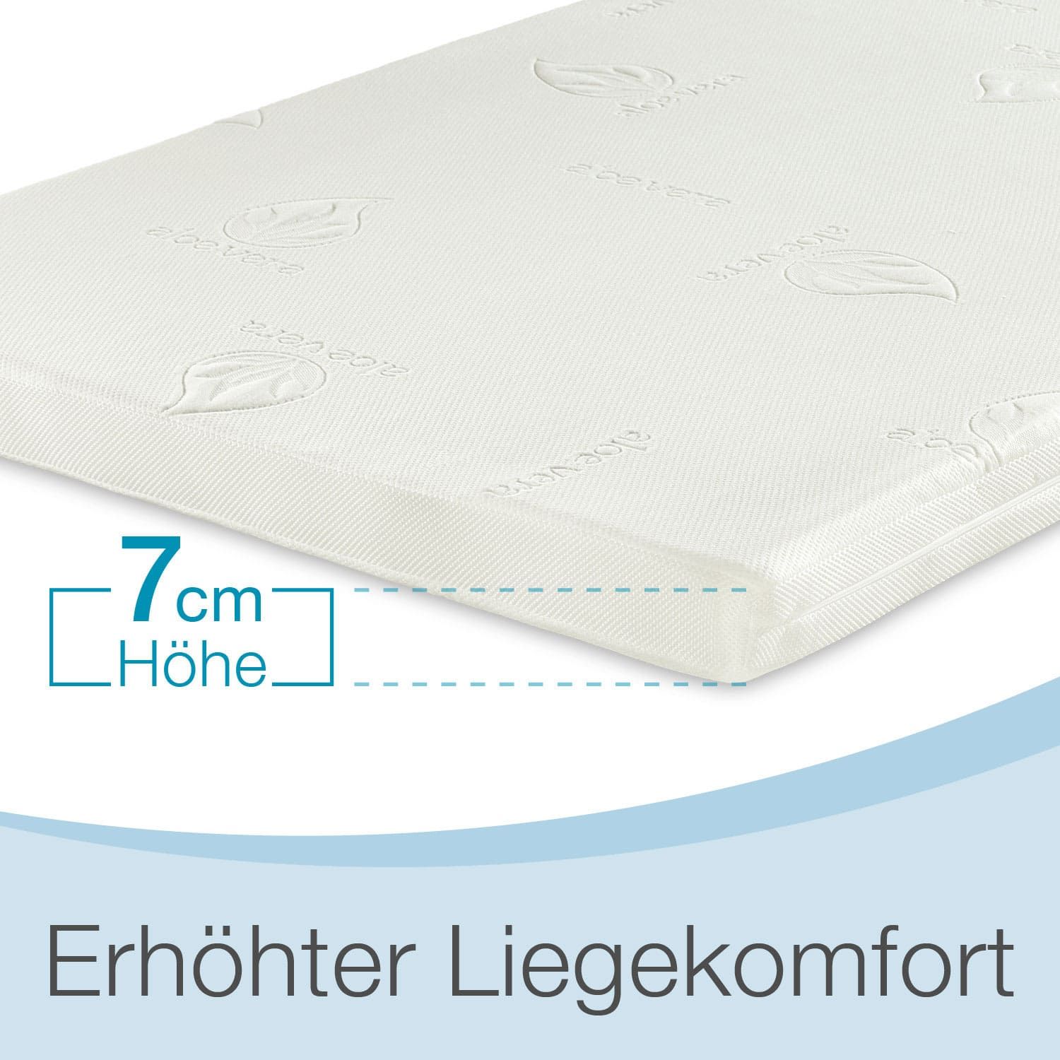 Bestschlaf Visko-Mineralschaum Matratzen-Wendeauflage SHOP »Komfort«, - 7 St cm 1 APOTHEKE