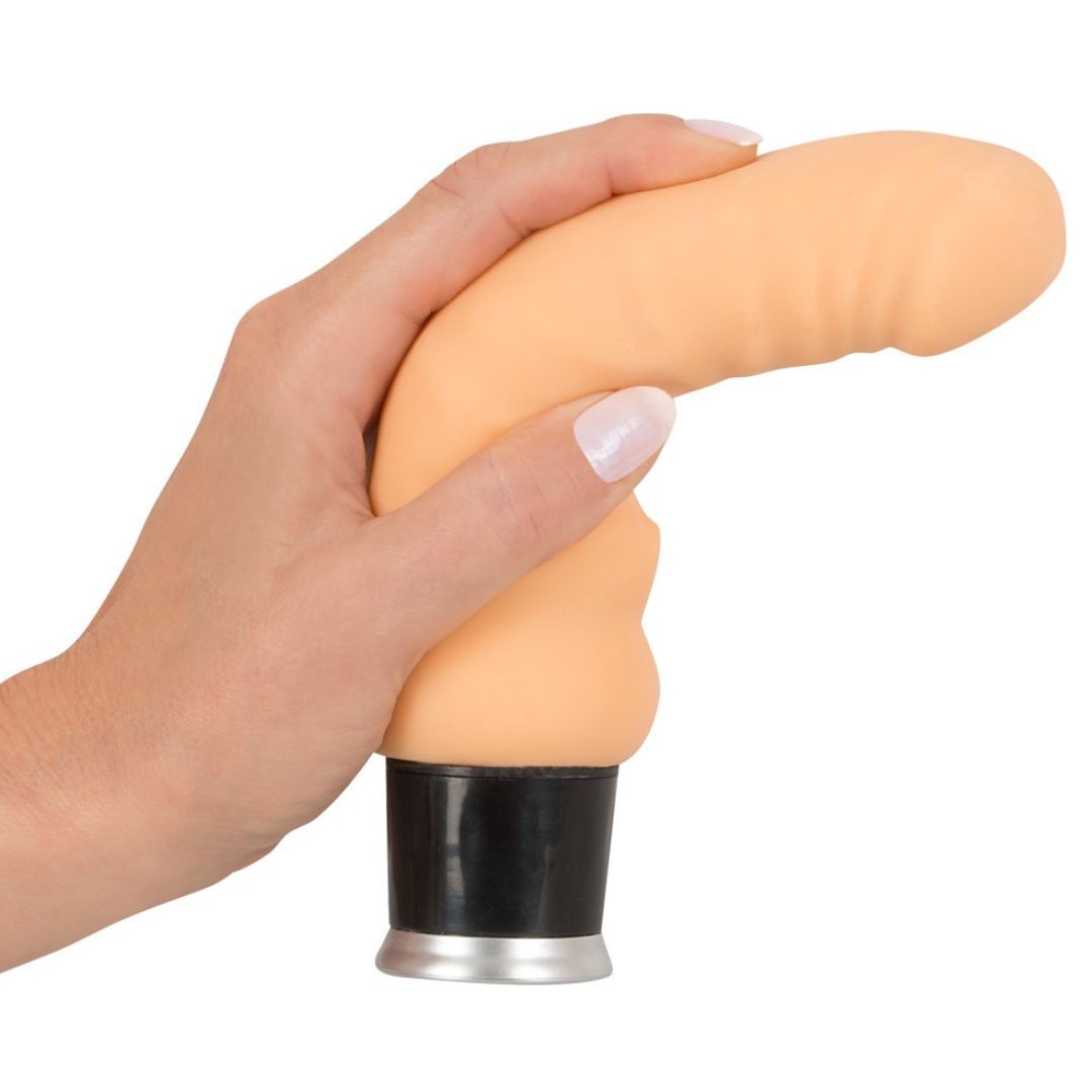 Naturvibrator „Real Vibe“ mit Eichel, Äderung | 8 Vibrationsmodi | Nature Skin