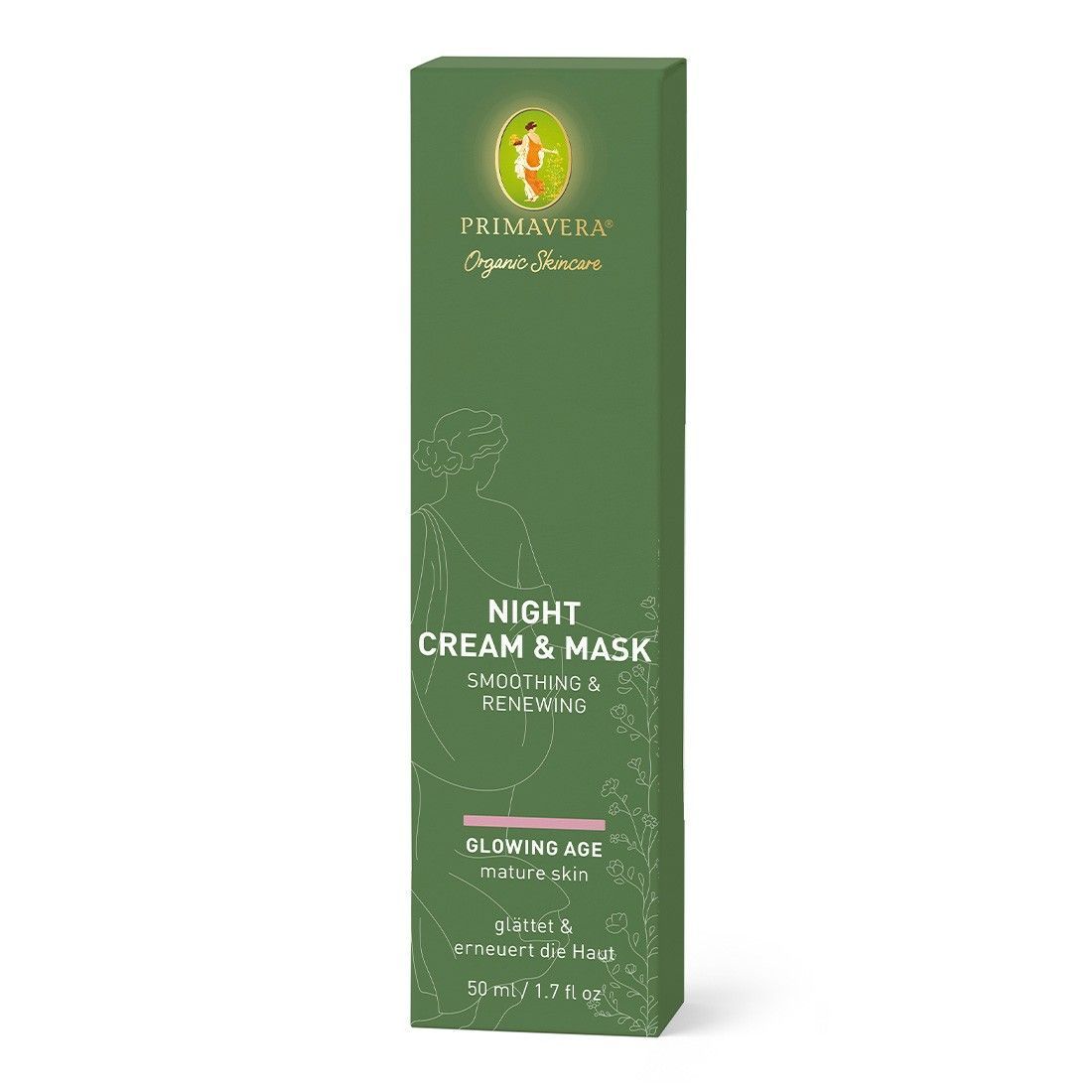 Primavera Organic Skincare Night Cream & Mask Glowing Age 50 ml