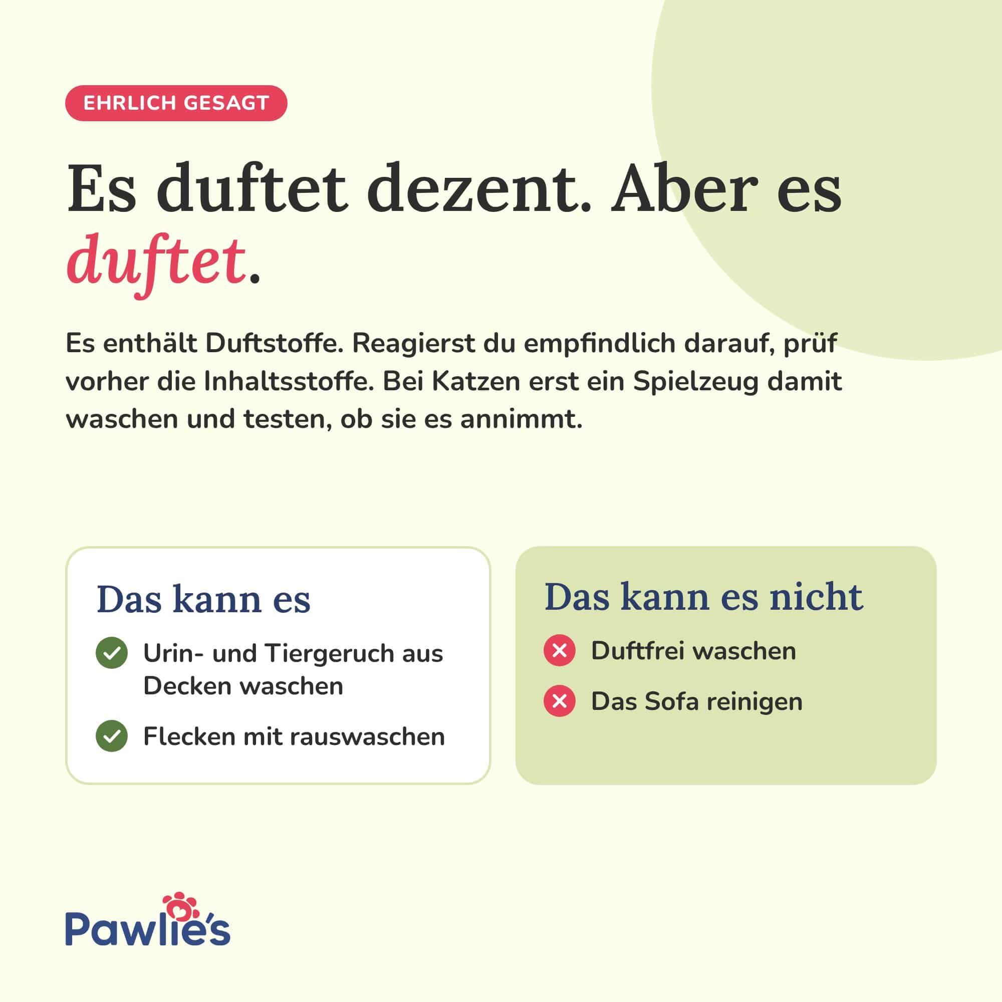 Pawlie's Waschmittel zur Geruchsentfernung