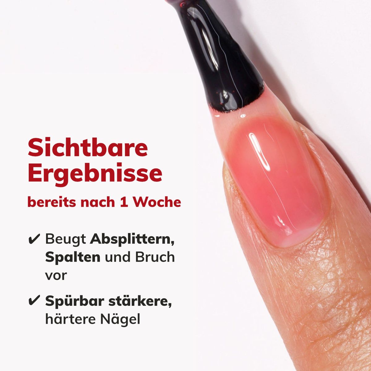 LONDONTOWN Kur Sheer Strength Nail Blush Poppy stärkender Nagellack