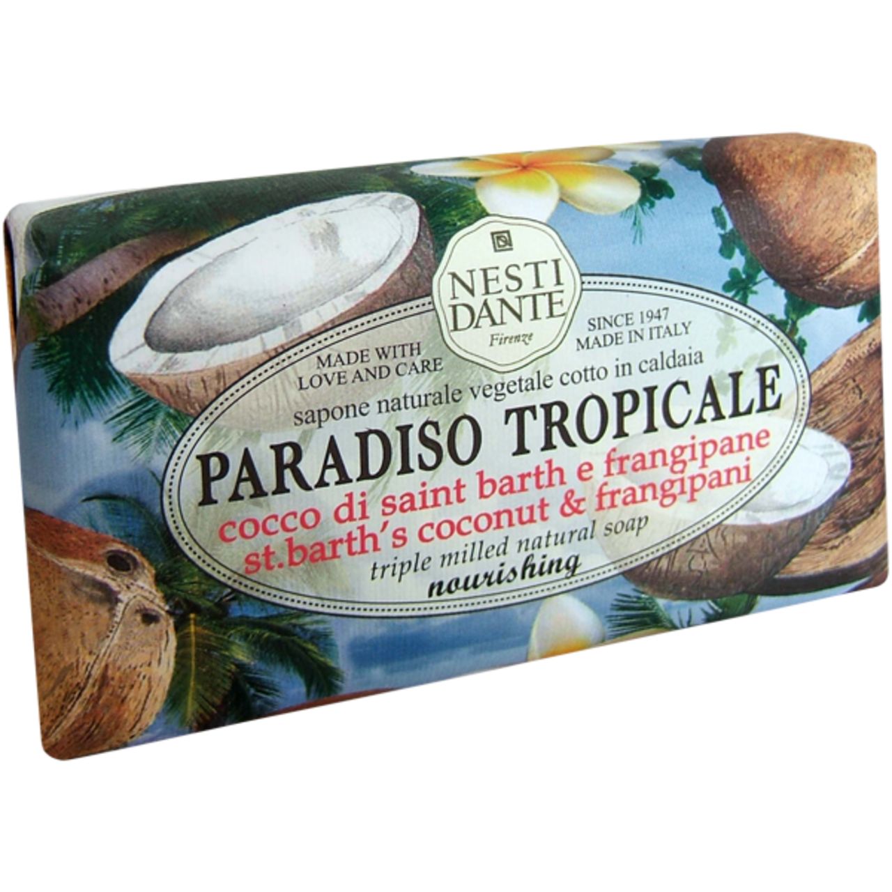 Nesti Dante Firenze, Paradiso Tropicale nourishing Soap St.Barth Coconut & Frangip 250 g Seife