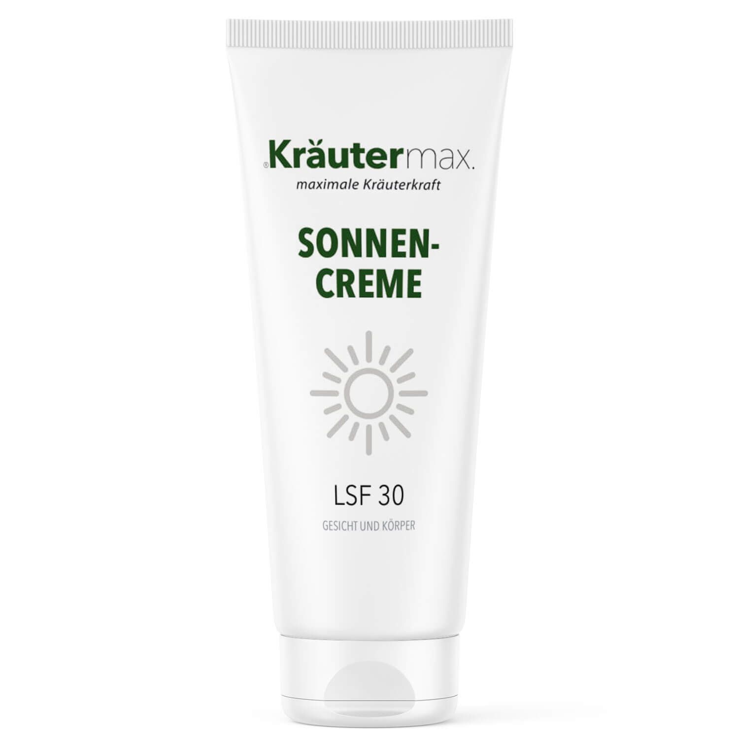 Kräutermax Sonnencreme LSF 30 für Gesicht und Körper mit Kokosöl