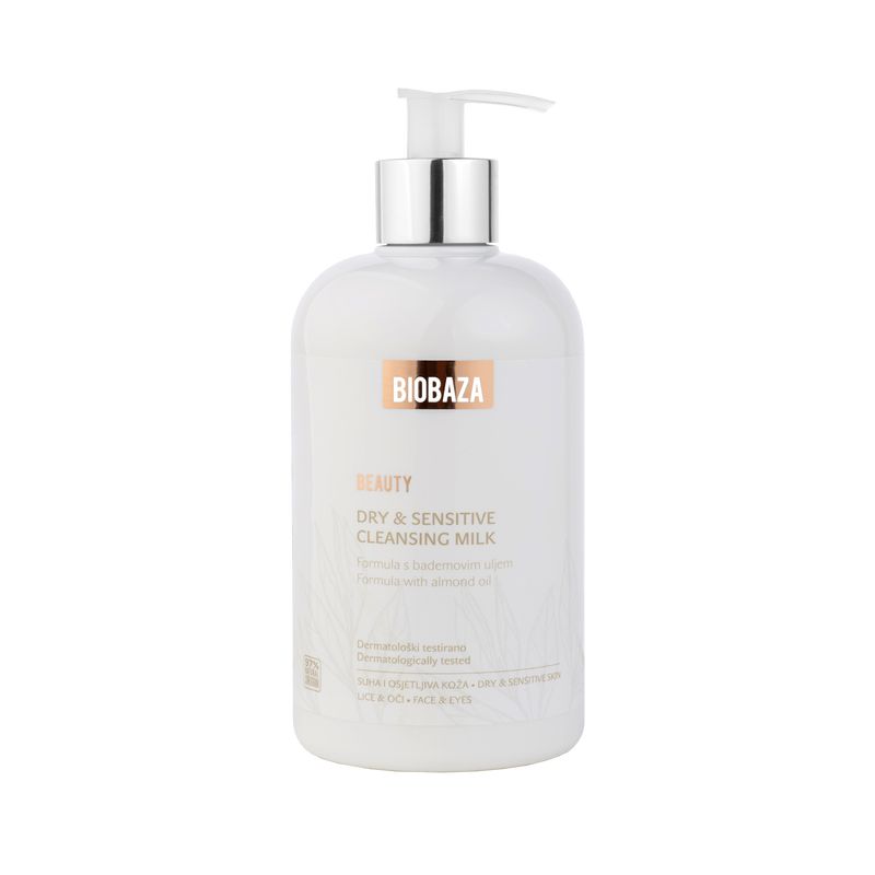 Biobaza Beauty Reinigungsmilch für trockene und empfindliche Haut 500 ml