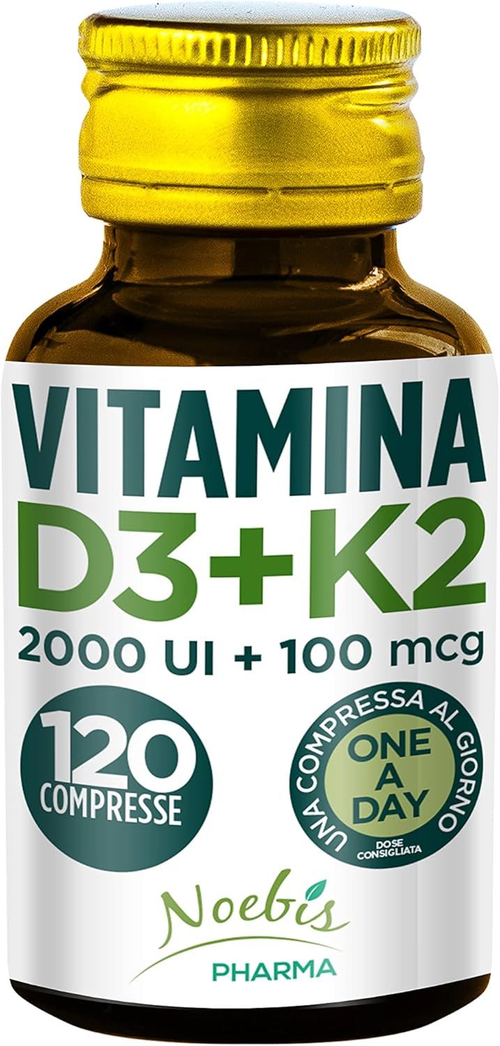 Noebis Pharma Vitamina D3 2000 UI + K2 100 µg - 120 Compresse