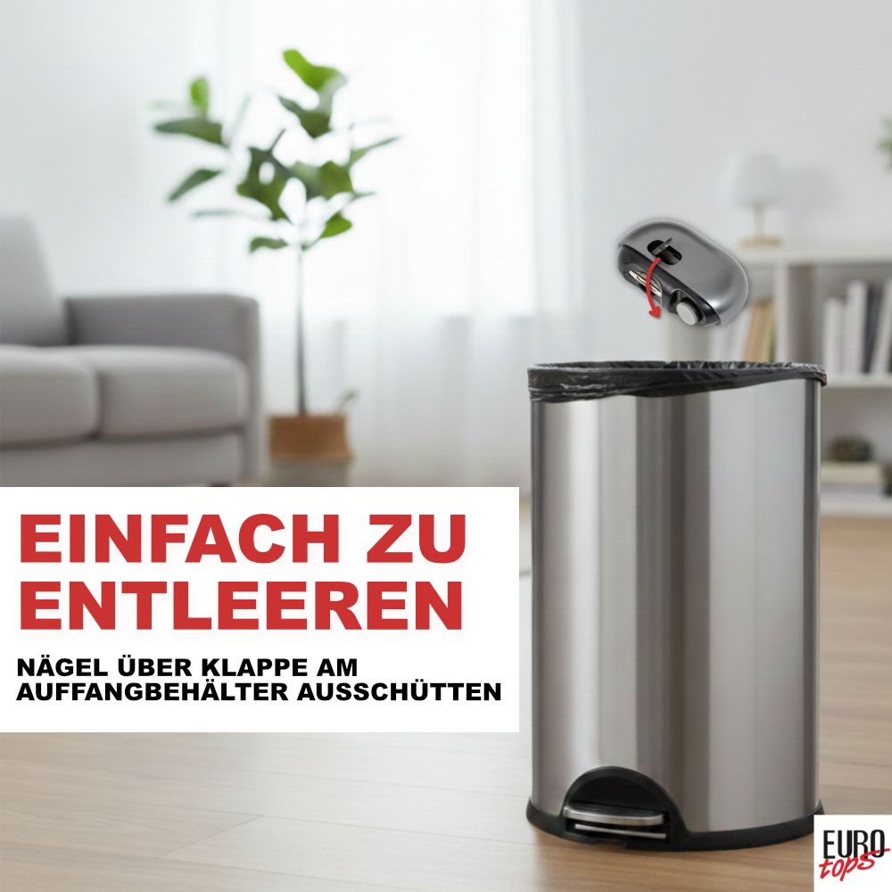 EUROtops Nageltrimmer mit LED & Feile – elektrisch, 2 Stufen & USB-Akku