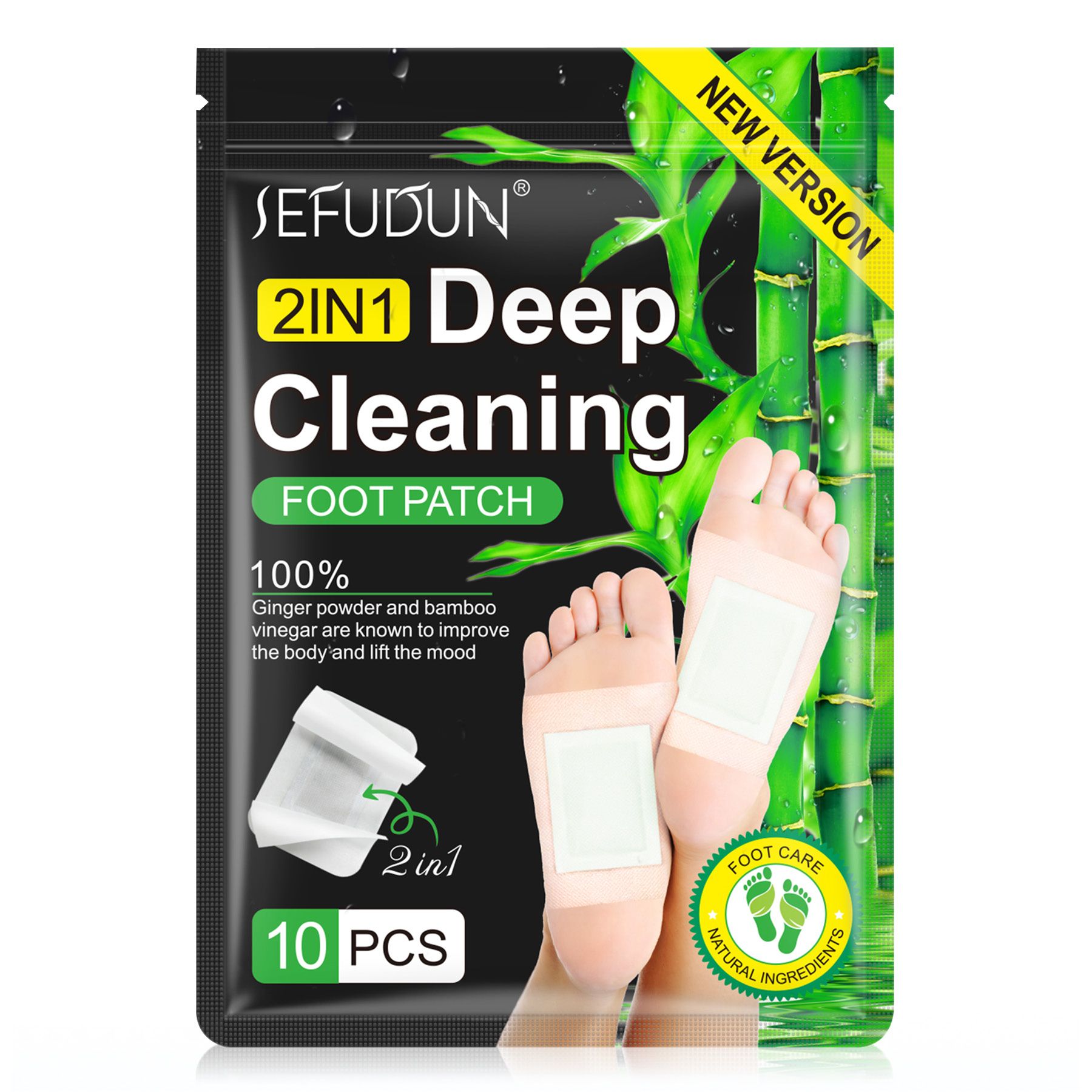 Aliver Cerotti detox con aceto di bambù, polvere di zenzero e aceto di