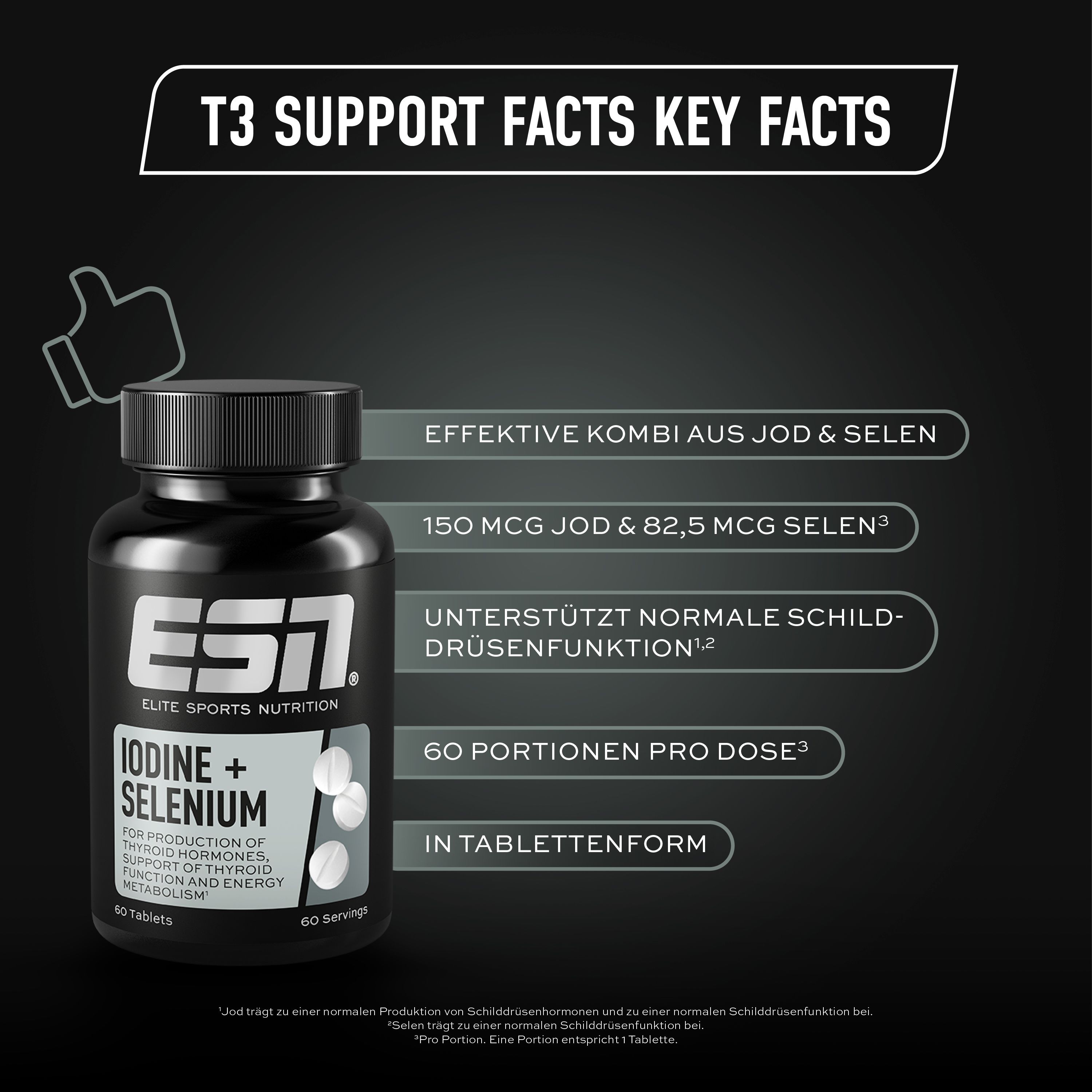 ESN Schilddrüsen-Tabletten: Iodine + Selenium
