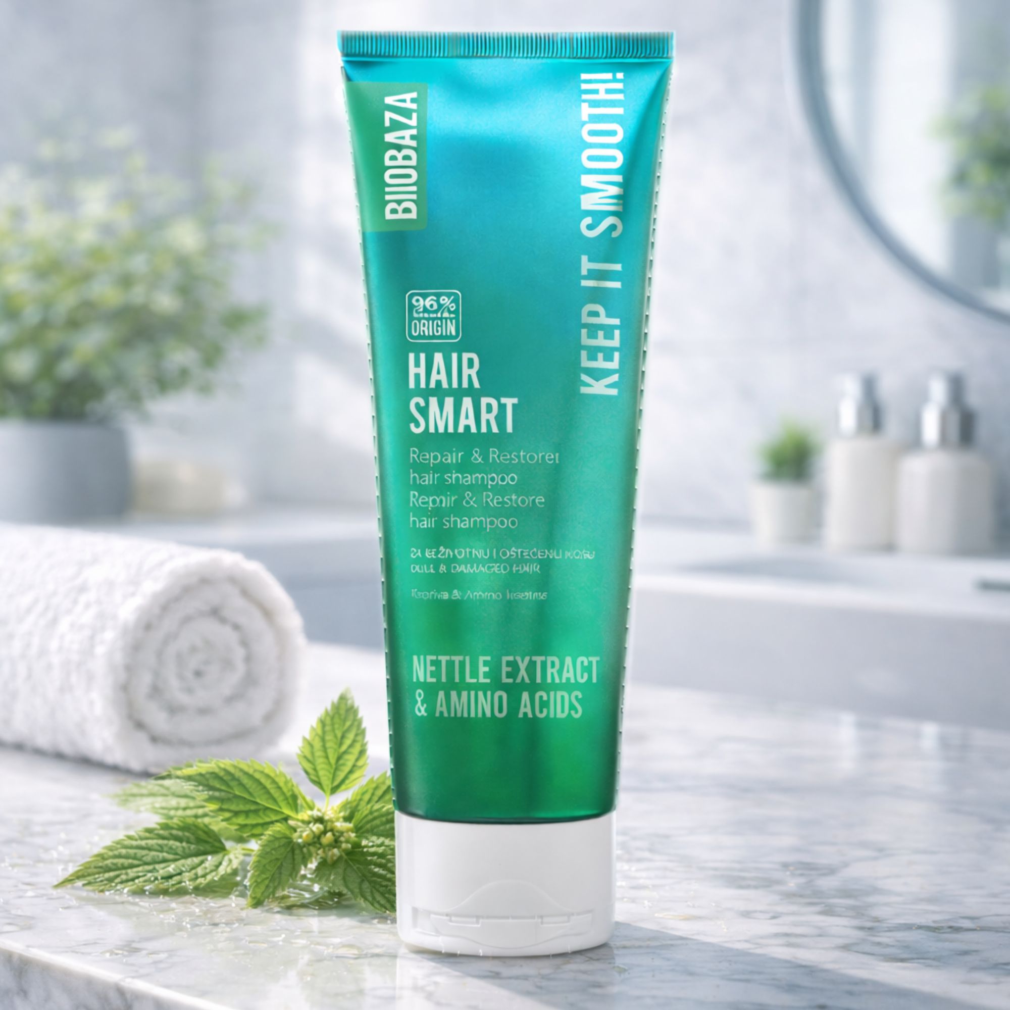 BIOBAZA Hair Smart Shampoo für Wachstum & Regeneration