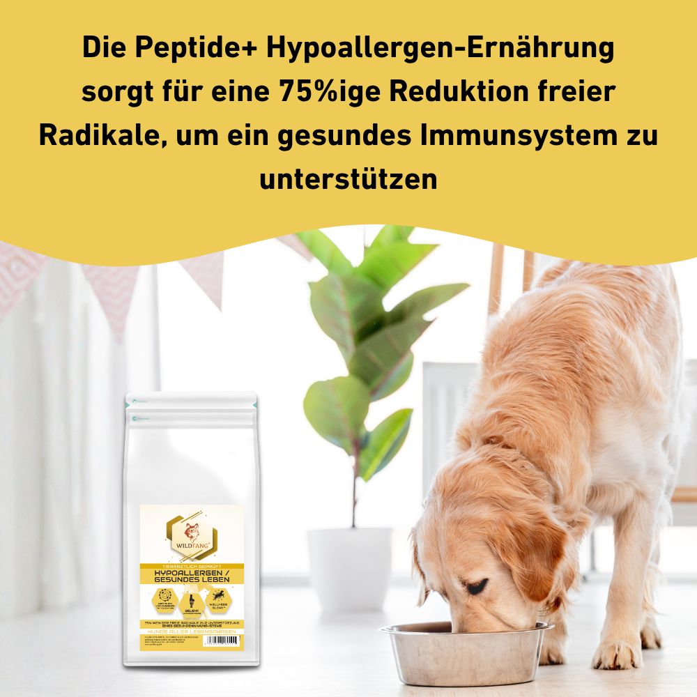VetLine Trockenfutter mit Peptiden für Hunde - Hypoallergen