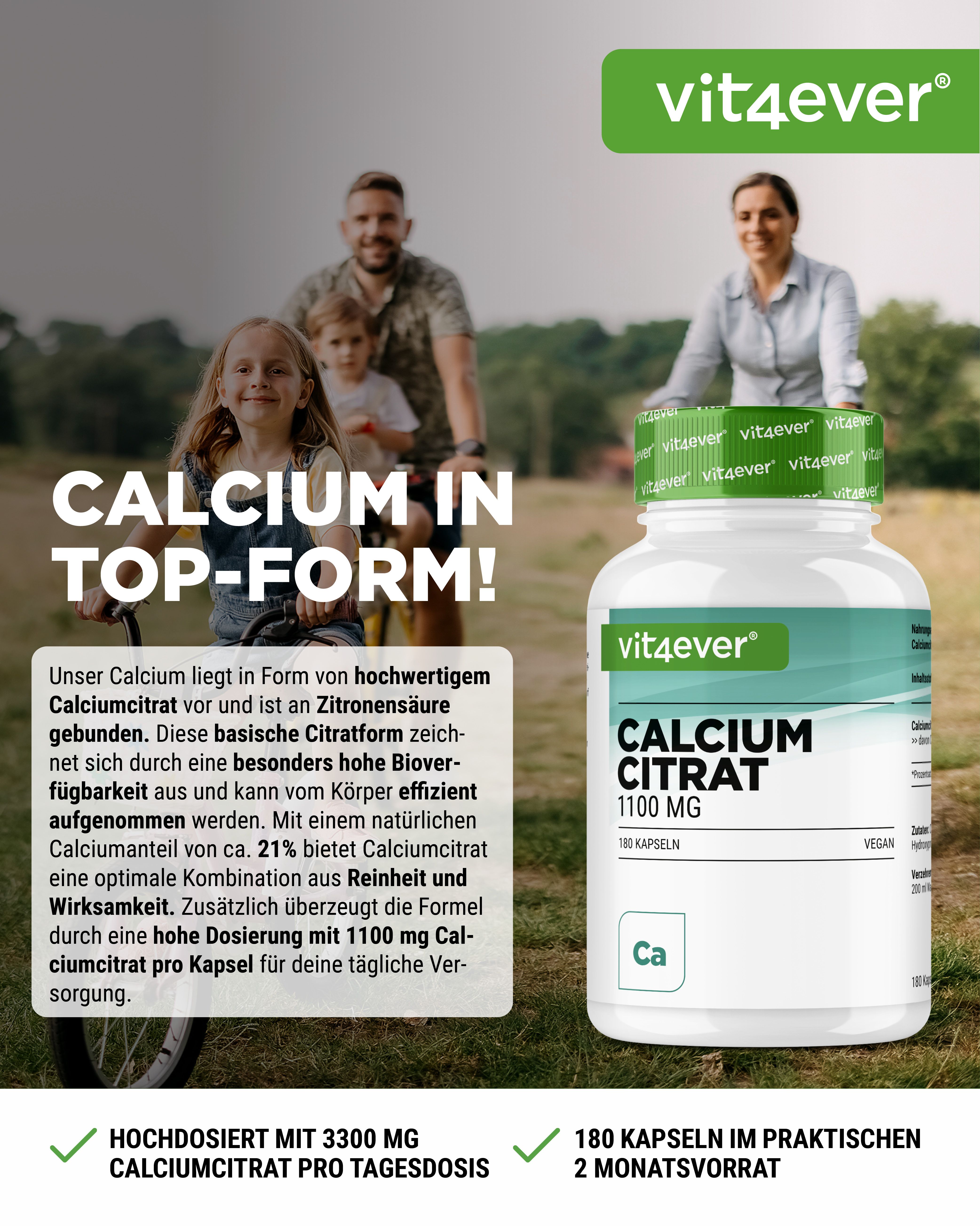vit4ever Calcium Citrat Angebot