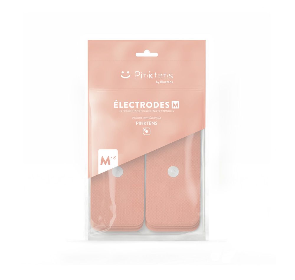 Pinktens - 8 rechteckige Elektroden Größe M 1 St