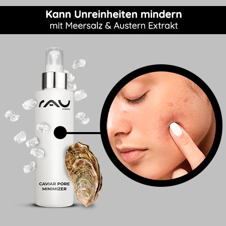 RAU Cosmetics Caviar Pore Minimizer Anti-Age Serum mit Meersalz für kleinere & feinere Poren