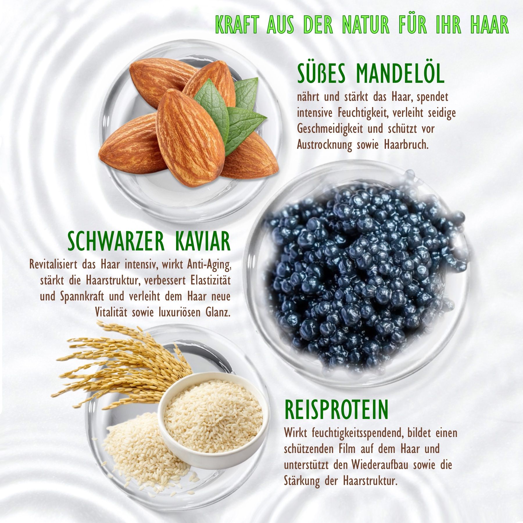 Hello Nature Haarspülung mit Black Caviar für intensive Haarpflege