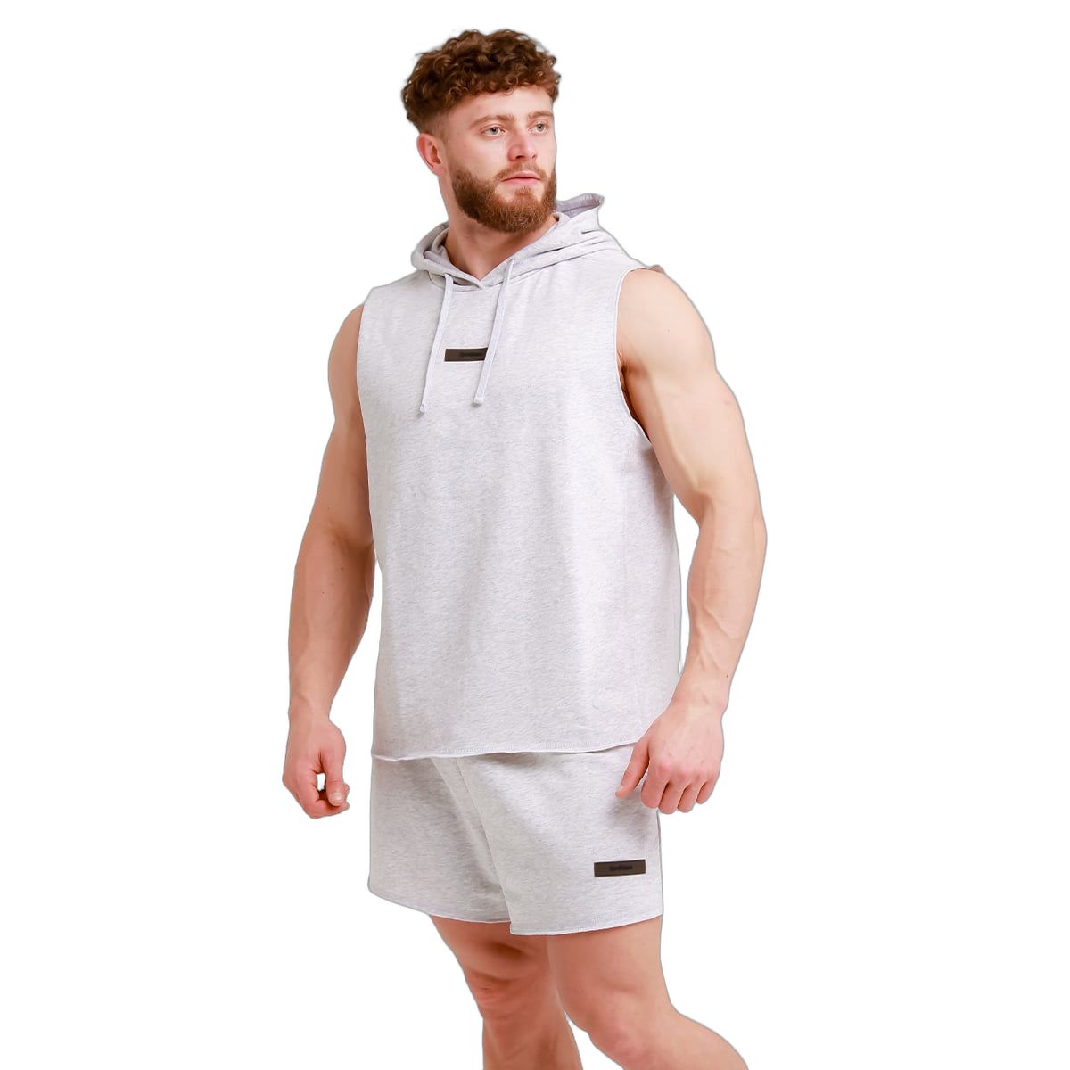 GymBeam Shorts Herren loose mit Kordelzug und Taschen Unity Grau
