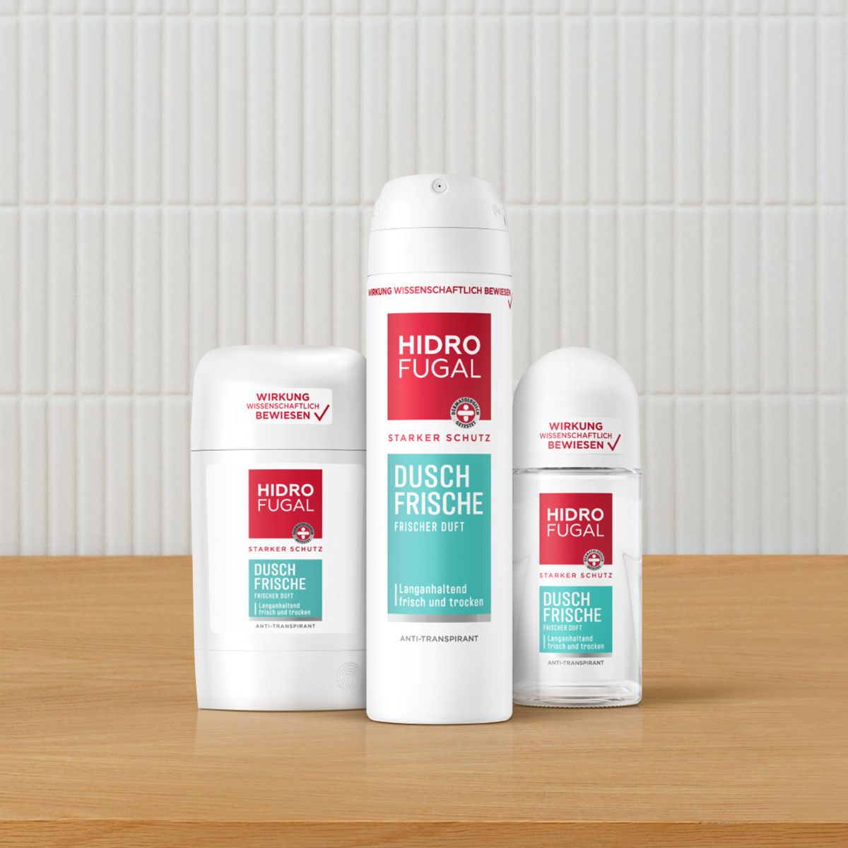 HIDROFUGAL Deo Spray DUSCH FRISCHE Starker Anti-Transpirant Schutz