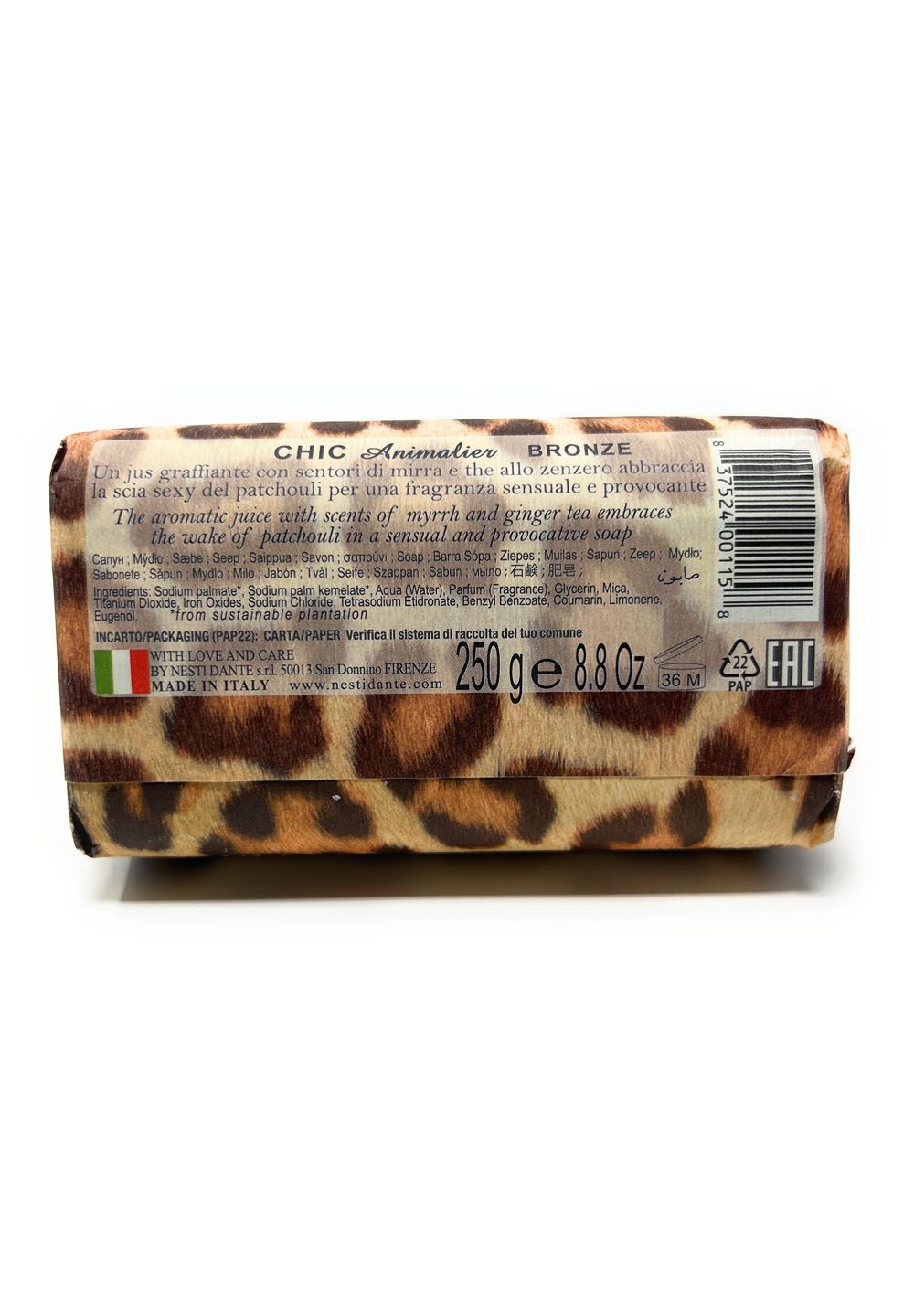 Chic Animalier Bronze Soap 250 g