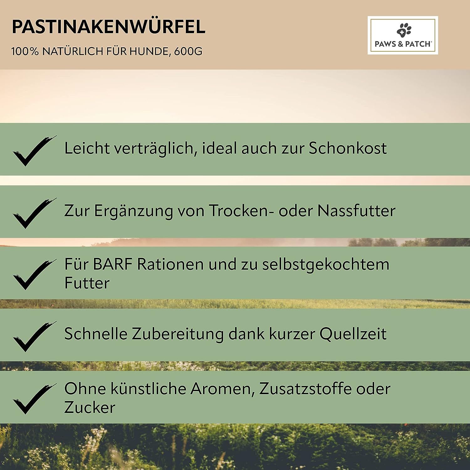 PAWS&PATCH PASTINAKENWÜRFEL für Hunde